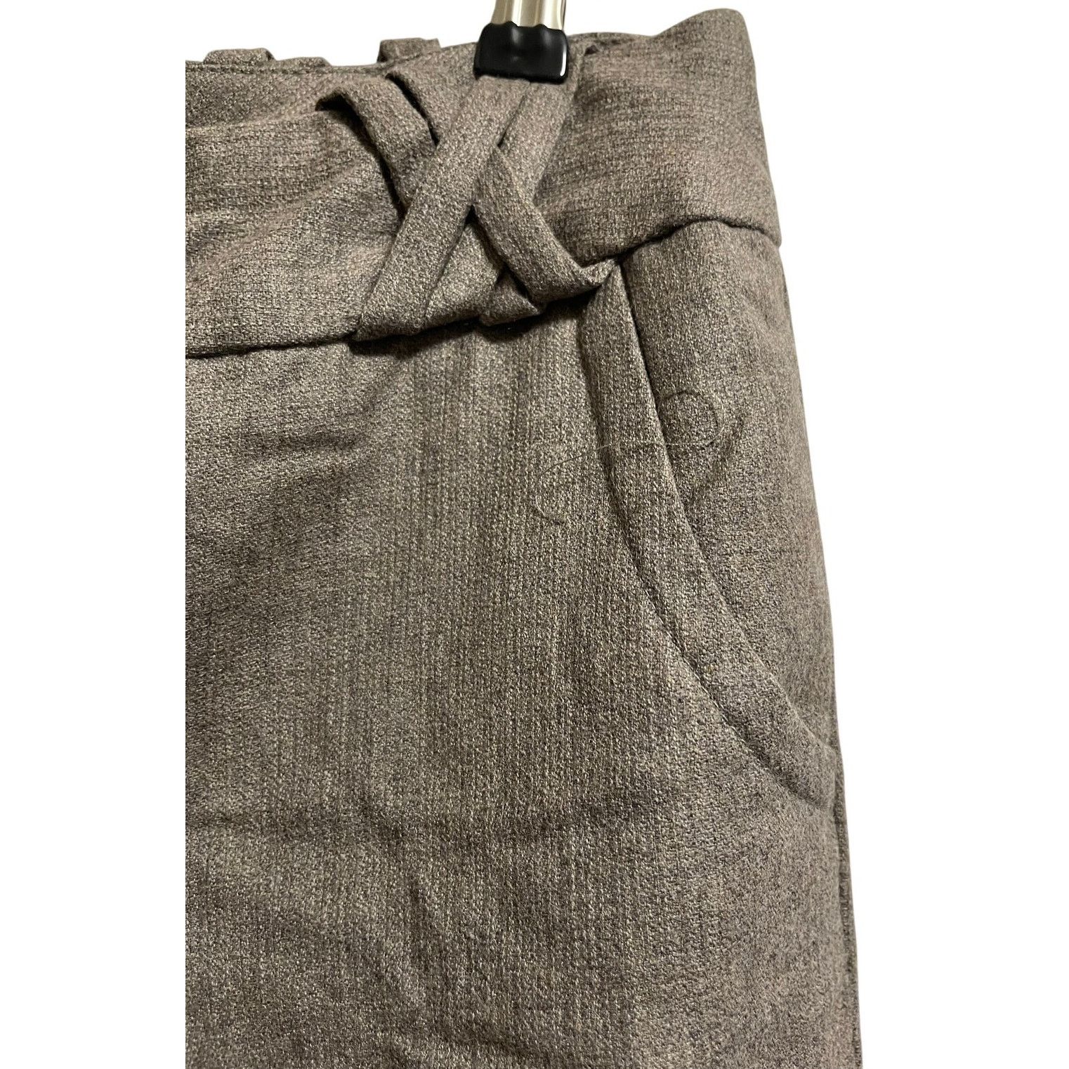 Other Vintage 90s David N. Wool Slacks Size 6 - Y2K - Khaki / Tan Size 28" / US 6 / IT 42 - 4 Thumbnail