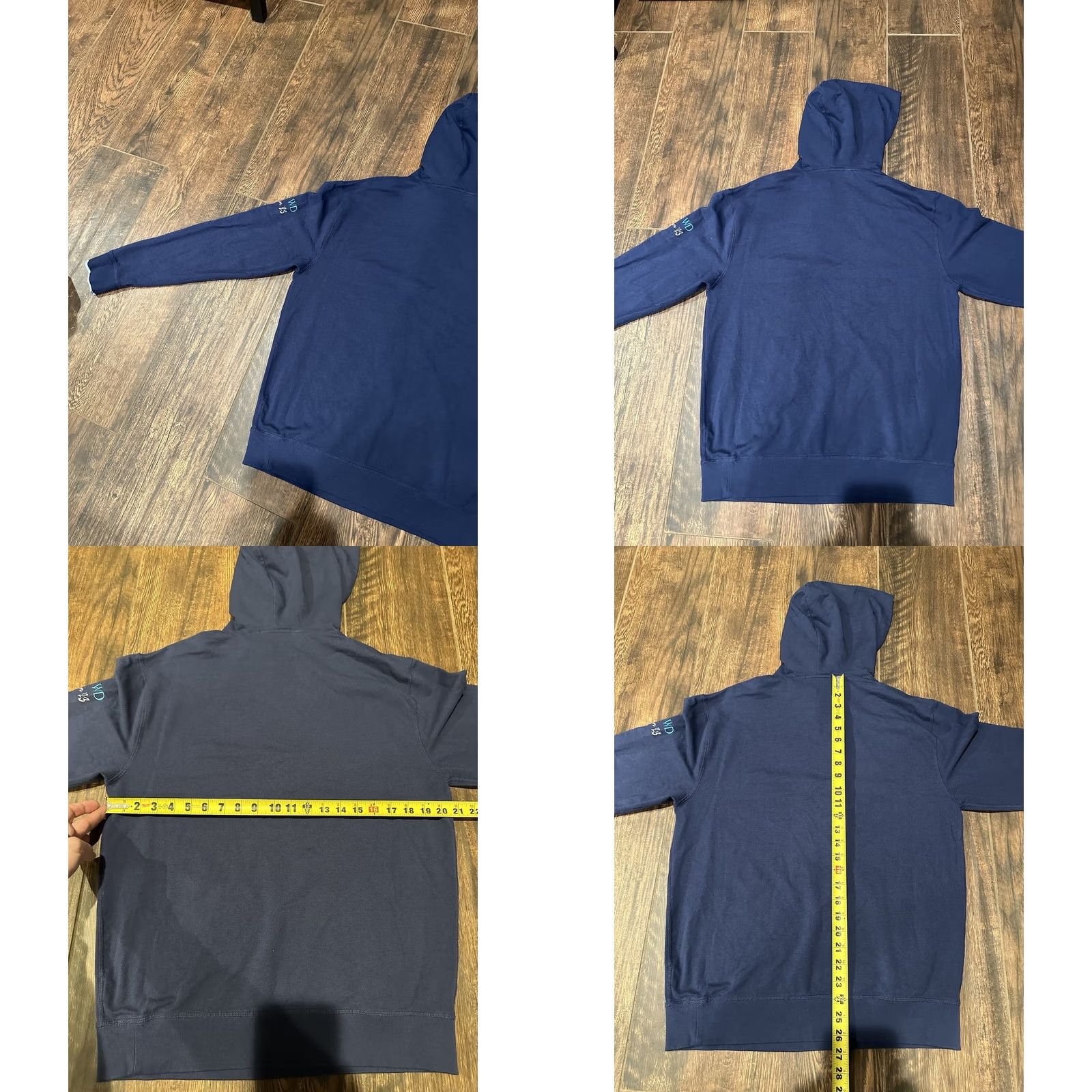 Vintage Greyson Hoodie Mens M Navy Pullover Long Sleeve Soft Pima Cotton Blend Casual Size US M / EU 48-50 / 2 - 8 Thumbnail