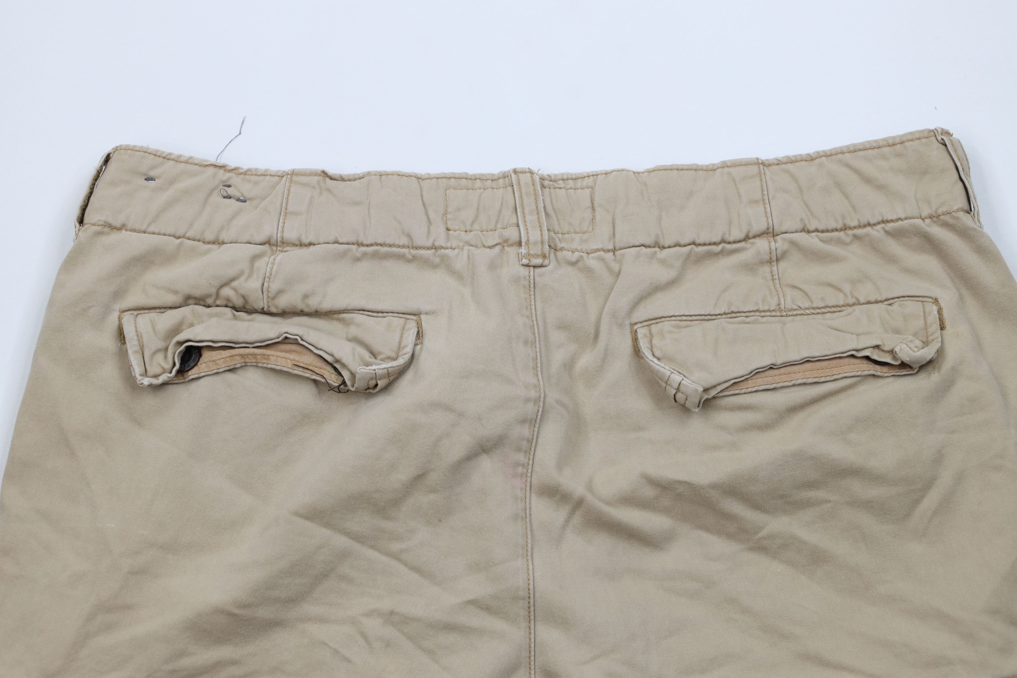 Abercrombie & Fitch Vintage Abercrombie & Fitch Fly Cargo Shorts Beige Cotton Size US 34 / EU 50 - 9 Thumbnail