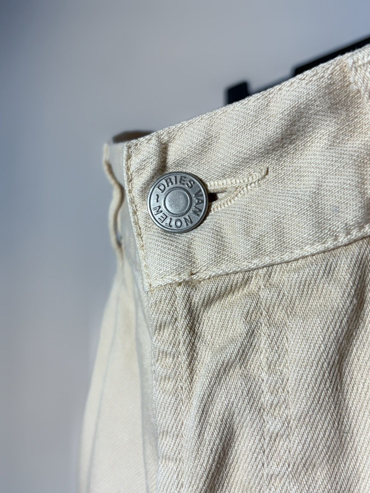 Dries Van Noten Dries Van Noten Straight Beige Denim Jeans Size US 29 - 9 Thumbnail