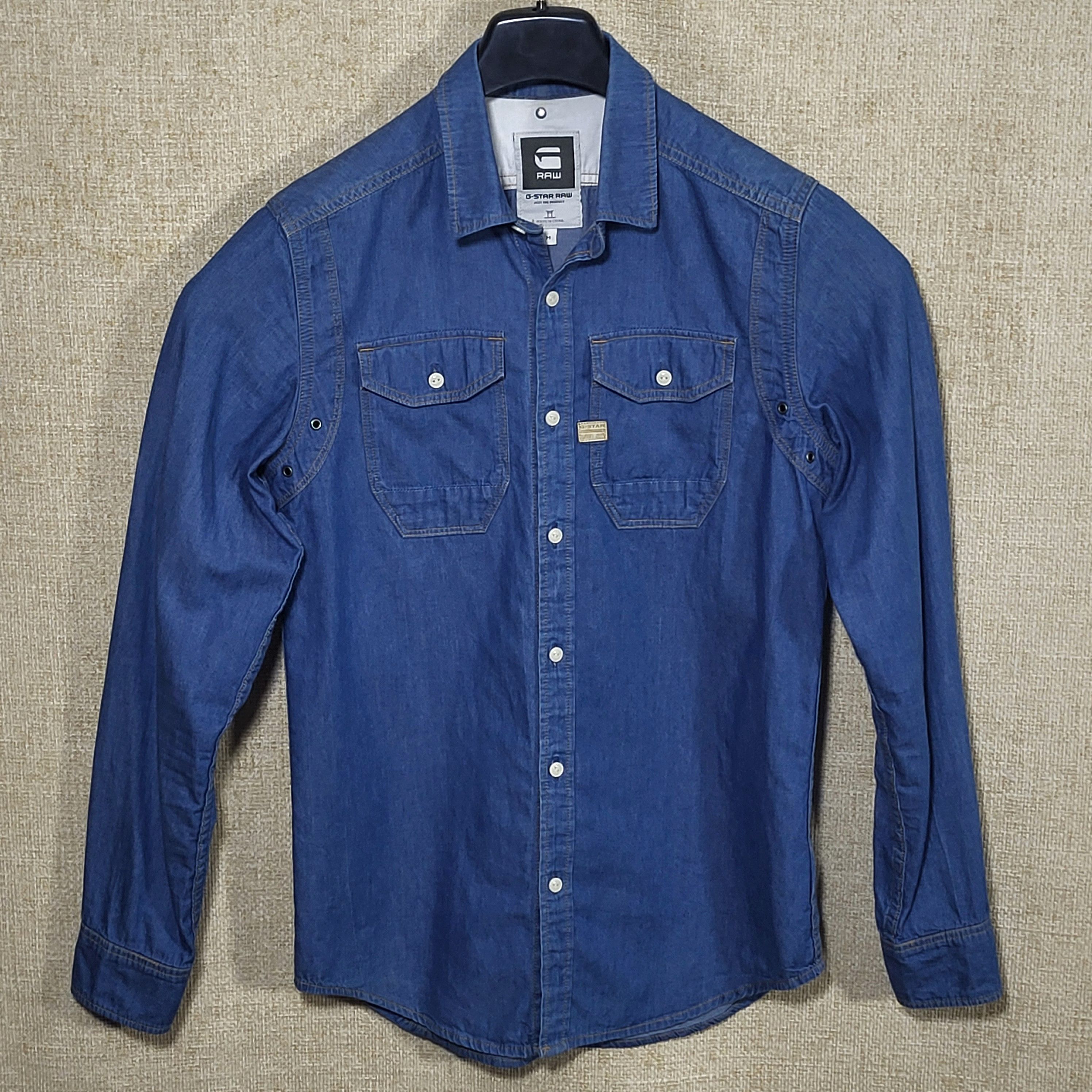 G-Star G-STAR RAW Denim Button-Up Shirt size M Size US M / EU 48-50 / 2 - 1 Thumbnail