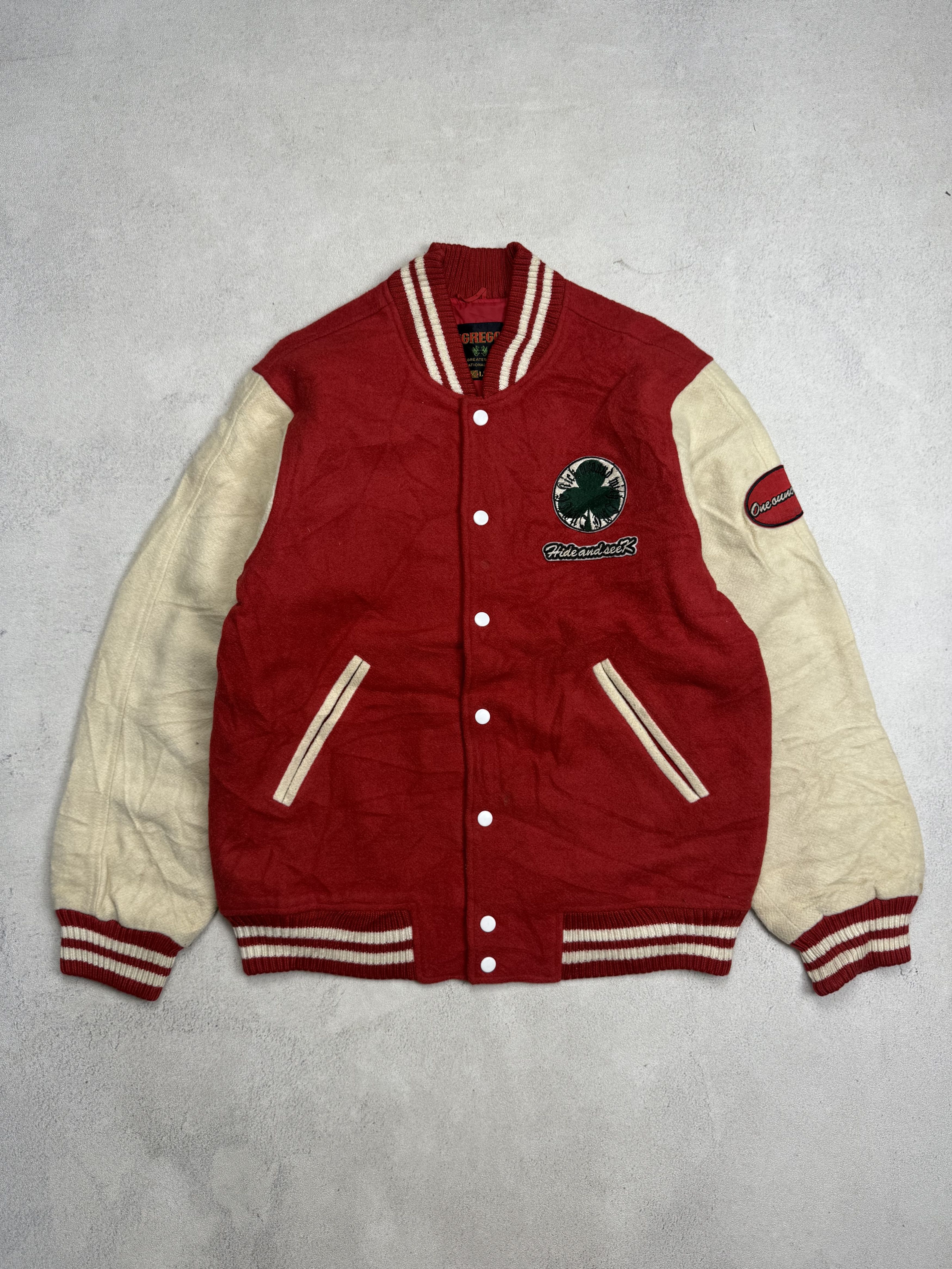 Vintage Vintage 90s McGregor Wool Varsity Jacket Size US L / EU 52-54 / 3 - 1 Thumbnail