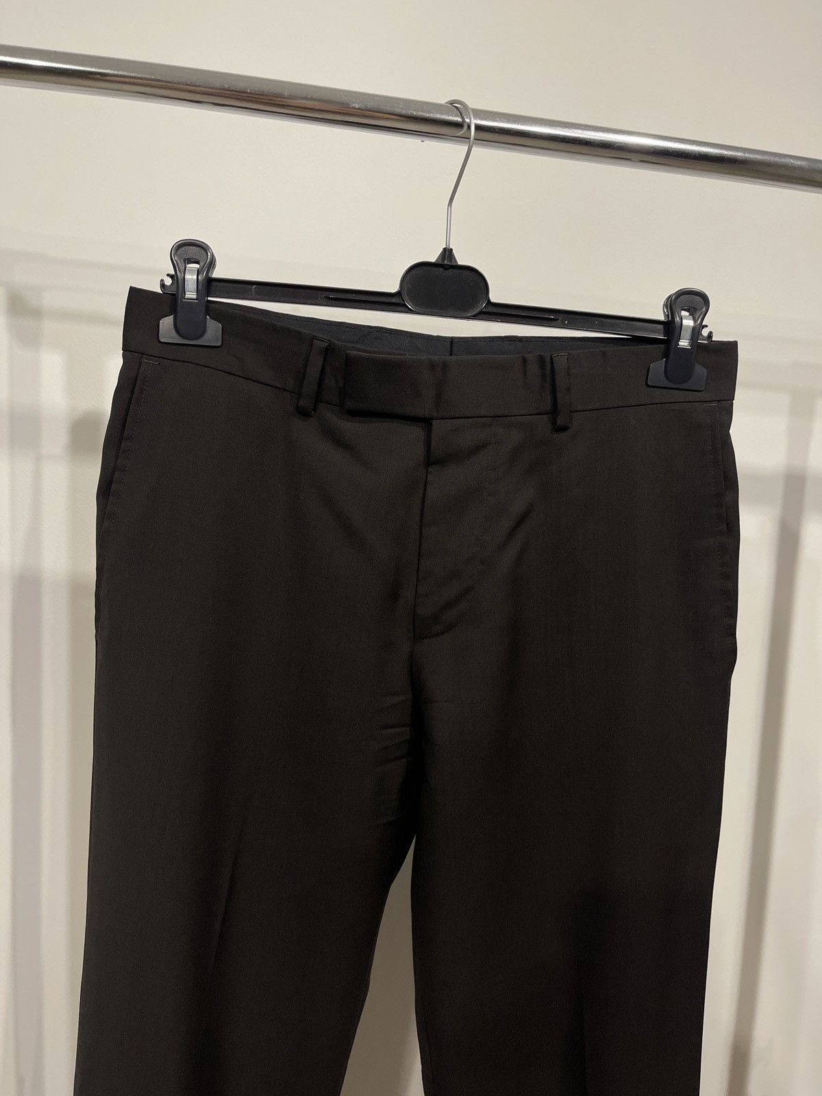 Hugo Boss Hugo boss men’s formal trousers classic wool pants brown Size 36R - 2 Thumbnail
