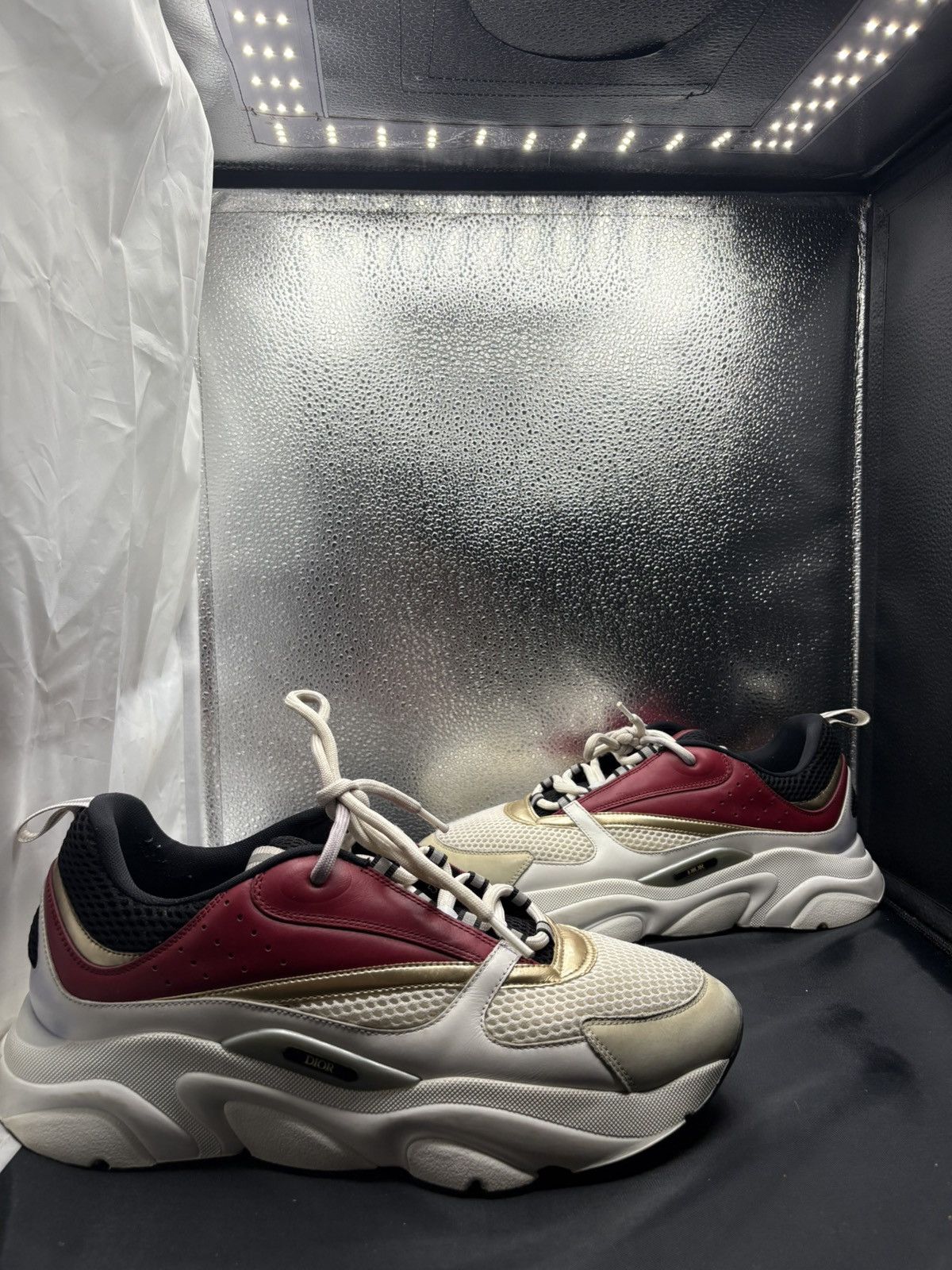 Dior Dior B22 Burgundy Gold Size US 12 / EU 45 - 1 Thumbnail