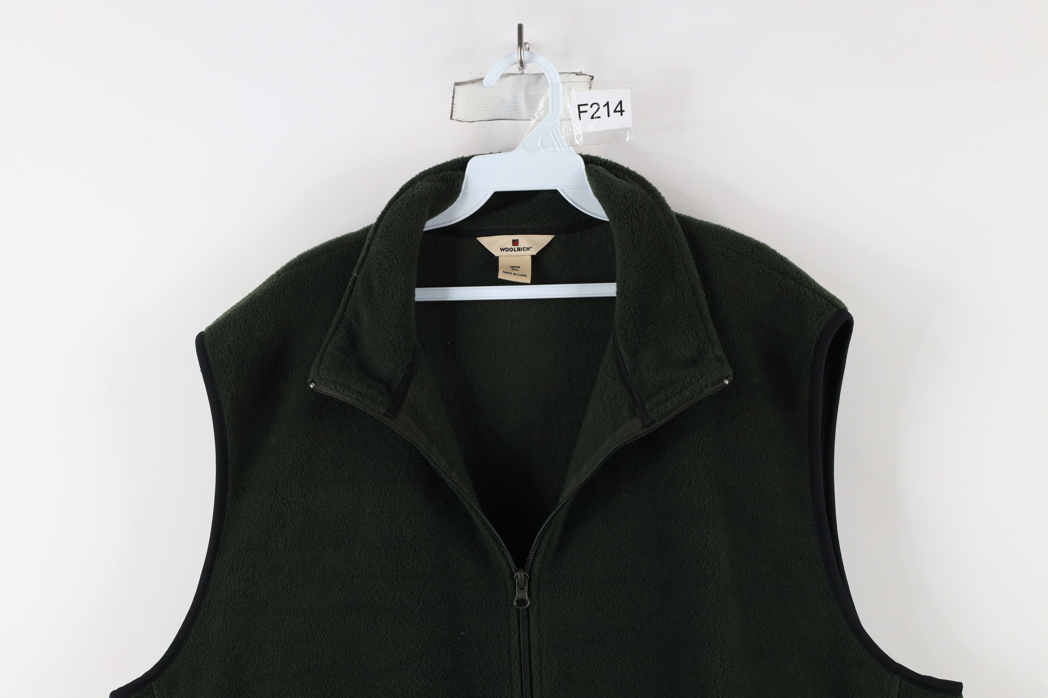 Vintage × Woolrich Woolen Mills Vintage Woolrich Blank Full Zip Fleece Vest Jacket Green Size US XXL / EU 58 / 5 - 2 Thumbnail