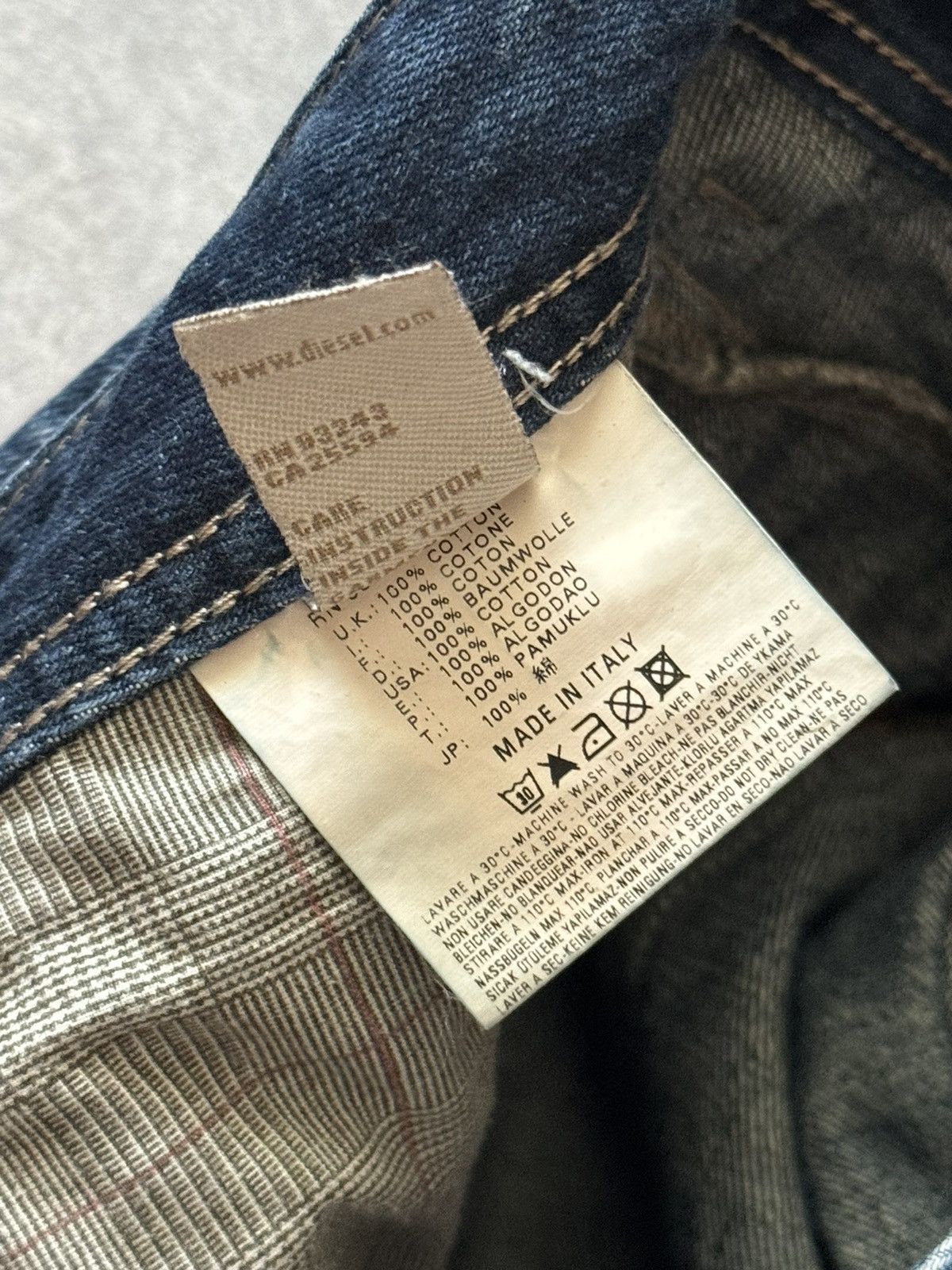 Diesel × Diesel Black Gold Diesel 34/34 denim pant trouser Jean chino distressed Size US 34 / EU 50 - 13 Thumbnail