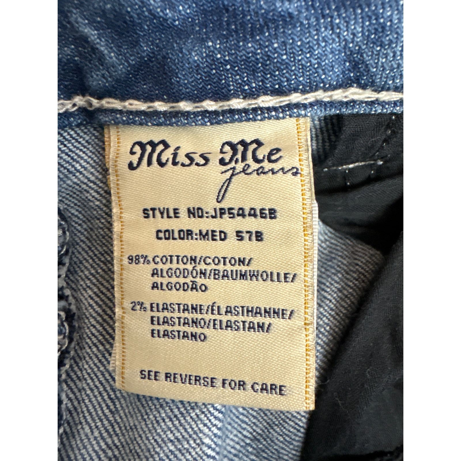 Miss Me Miss Me Jeans 29, JP5446B Cuffed Boot Color MED57B Size 29" - 7 Thumbnail