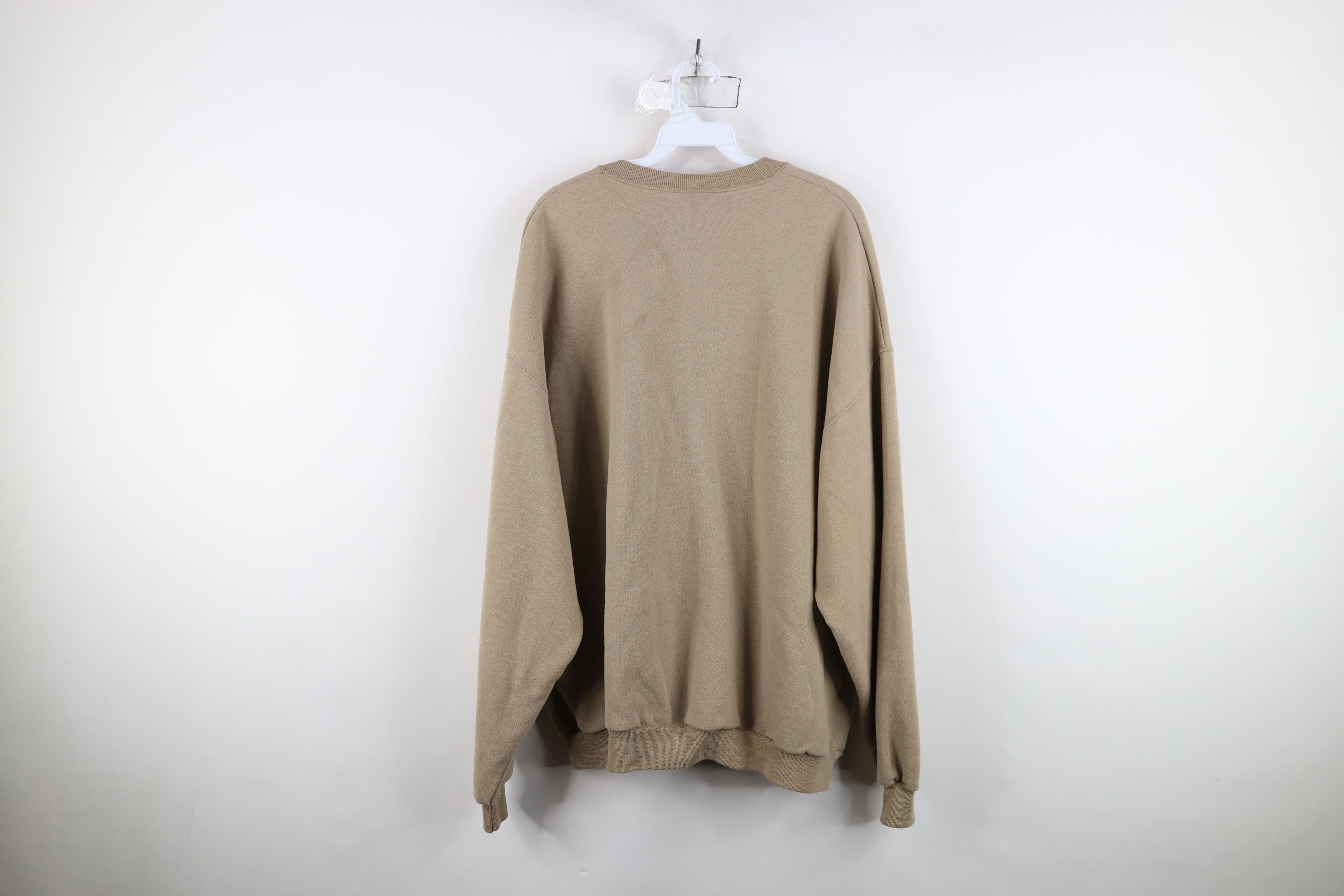 Vintage Vintage 90s Streetwear Deer Buck Crewneck Sweatshirt Beige Size US XXL / EU 58 / 5 - 11 Thumbnail