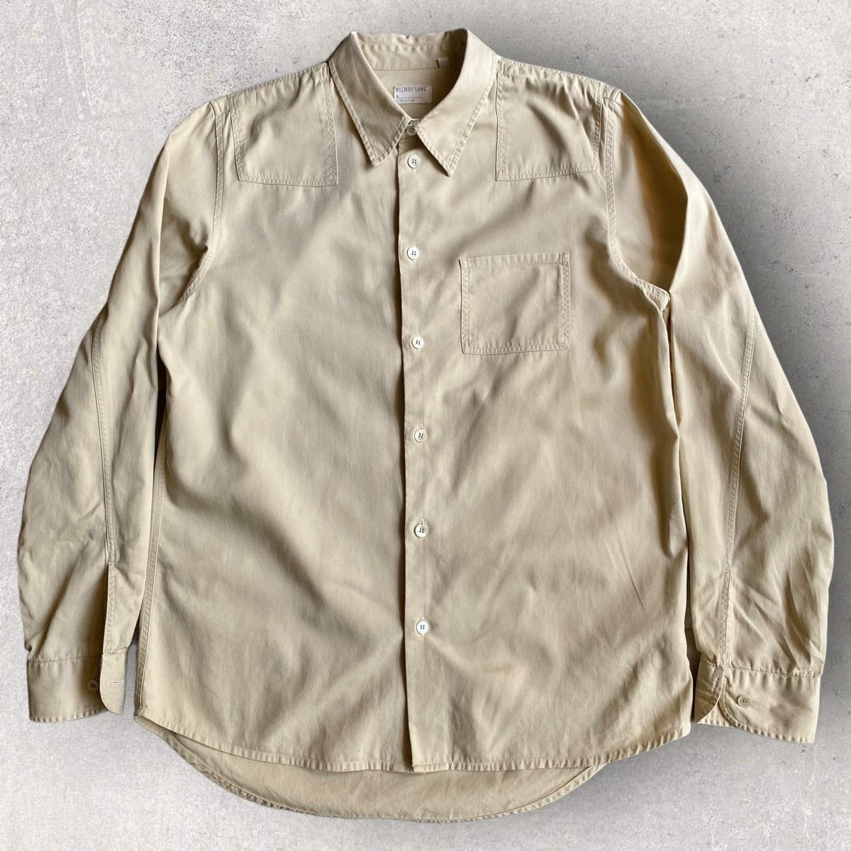 Helmut Lang 1998 Archive Military Shirt Size US M / EU 48-50 / 2 - 2 Thumbnail