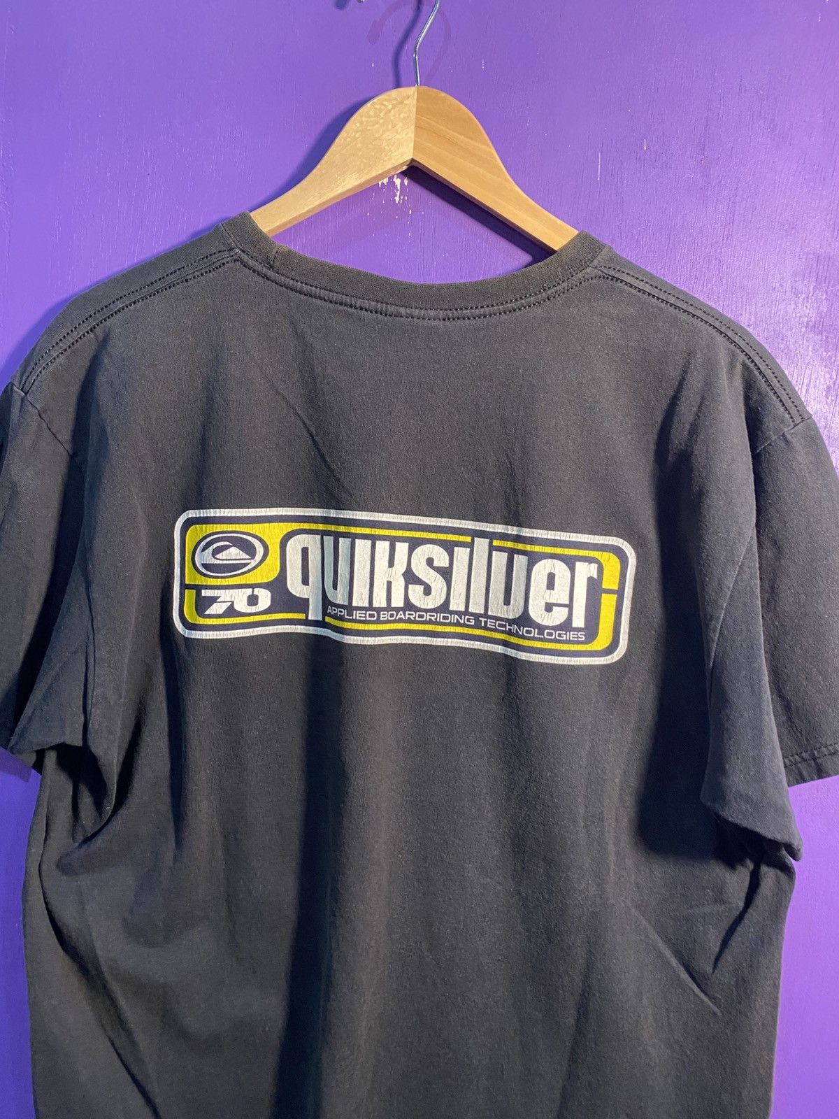 Quiksilver Vintage Y2k Quiksilver box logo t-shirt Size US L / EU 52-54 / 3 - 3 Thumbnail