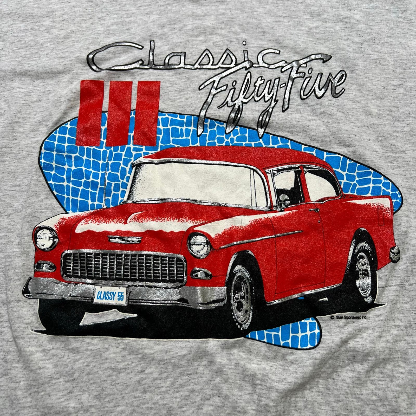 Vintage Vintage 90s Chevrolet Bel Air graphic T-shirt Men Sz M/L Size US L / EU 52-54 / 3 - 2 Thumbnail