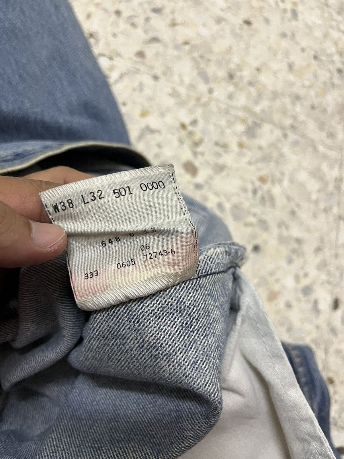 Levi's Vintage levis 501XX light blue distressed Size US 35 - 9 Thumbnail