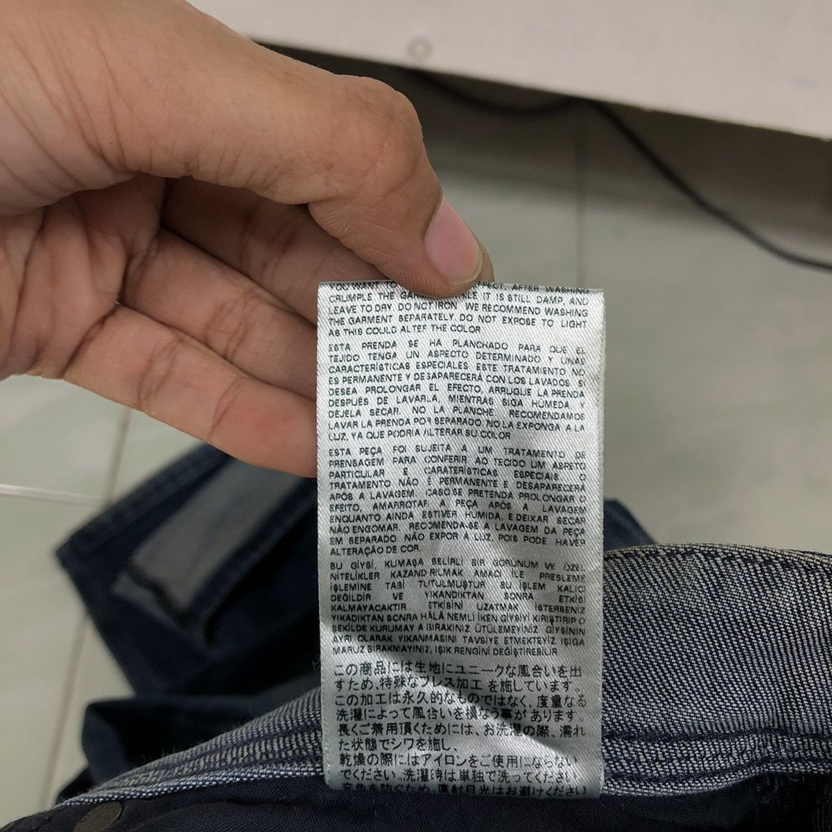 Diesel 🔥Vintage Slim Cut Denim Biker Wear Diesel Distressed Design Size US 30 / EU 46 - 24 Thumbnail