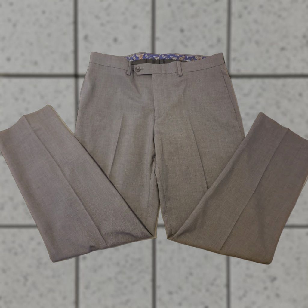 Polo Ralph Lauren Mens Polo Ralph Lauren Dress Pants 34x30 Gray Slack Chino Trouser Size US S / EU 44-46 / 1 - 1 Thumbnail