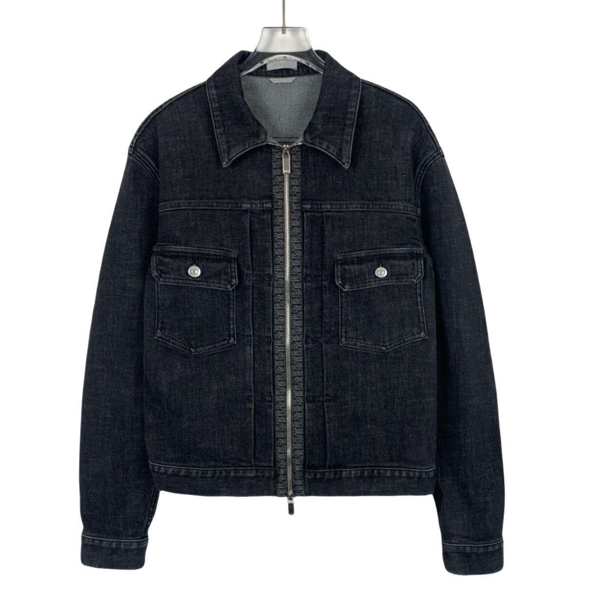 Dior Dior Oblique Trim Zip Denim Jacket EU 44 Size US S / EU 44-46 / 1 - 1 Thumbnail