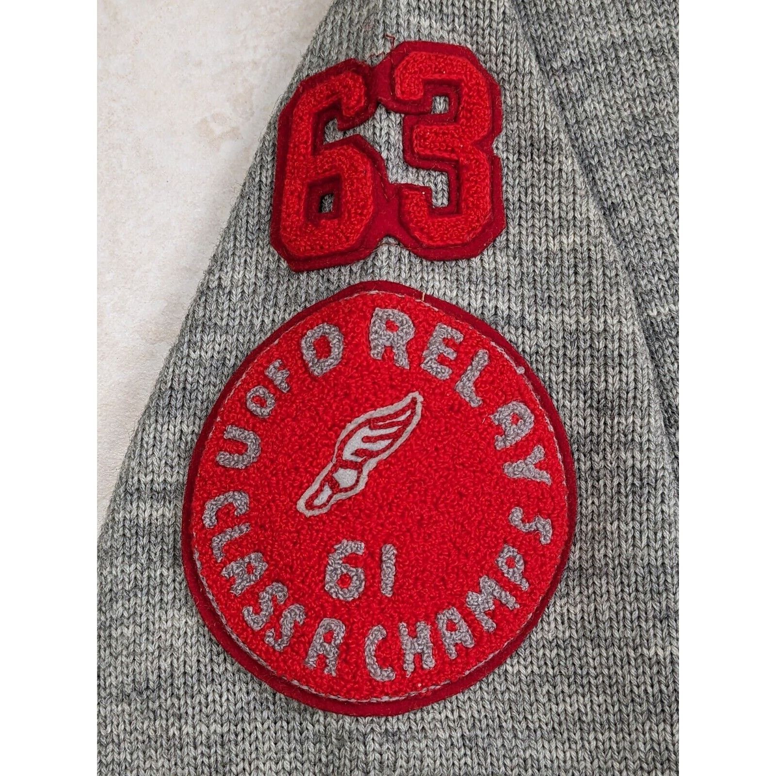 Other Vtg 1960s Art Knitting Mill Sweater Letterman Detroit Size US M / EU 48-50 / 2 - 5 Thumbnail