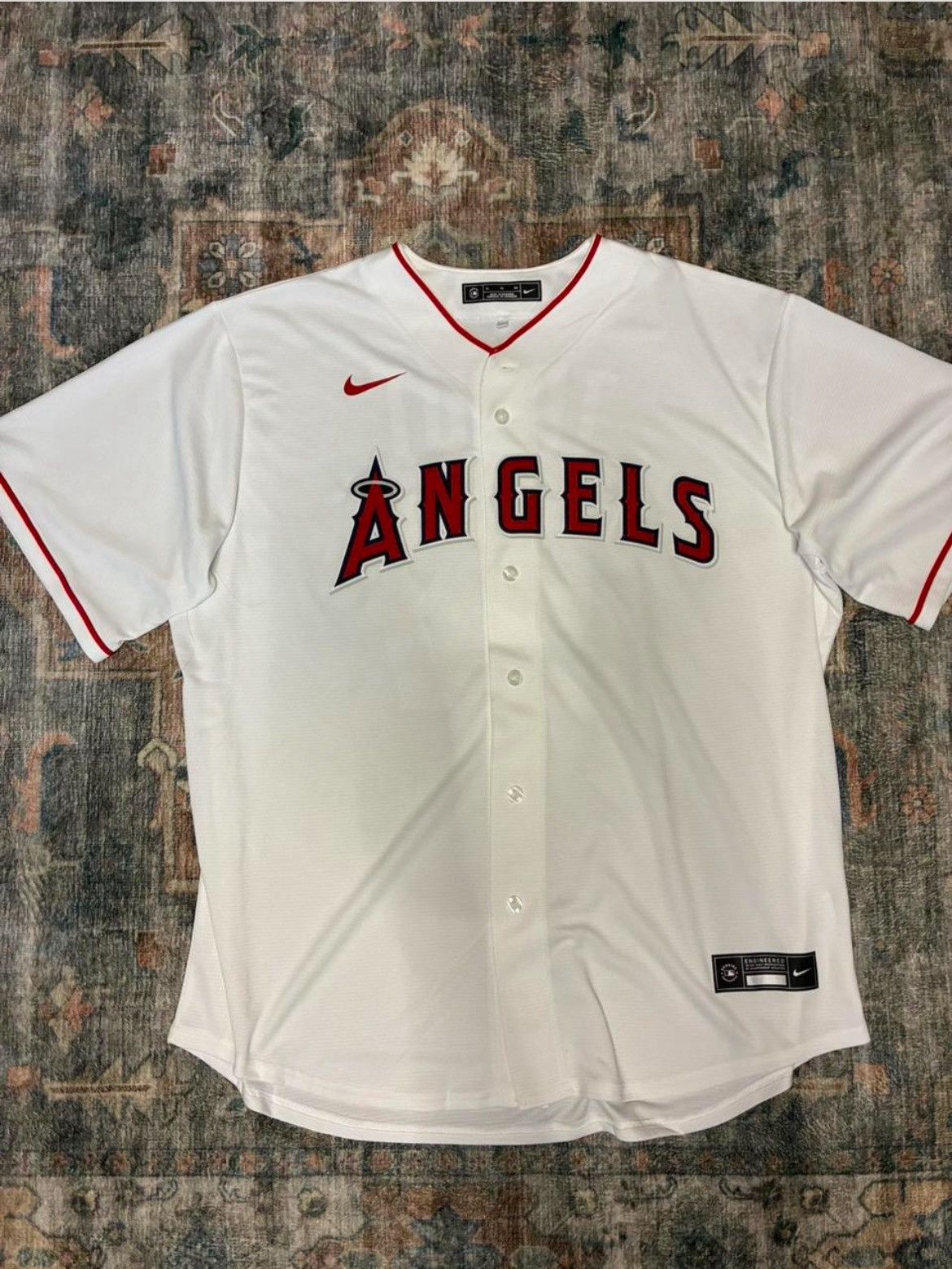 Nike White and red Mike Trout Nike MLB Angels jersey Size US XL / EU 56 / 4 - 1 Thumbnail