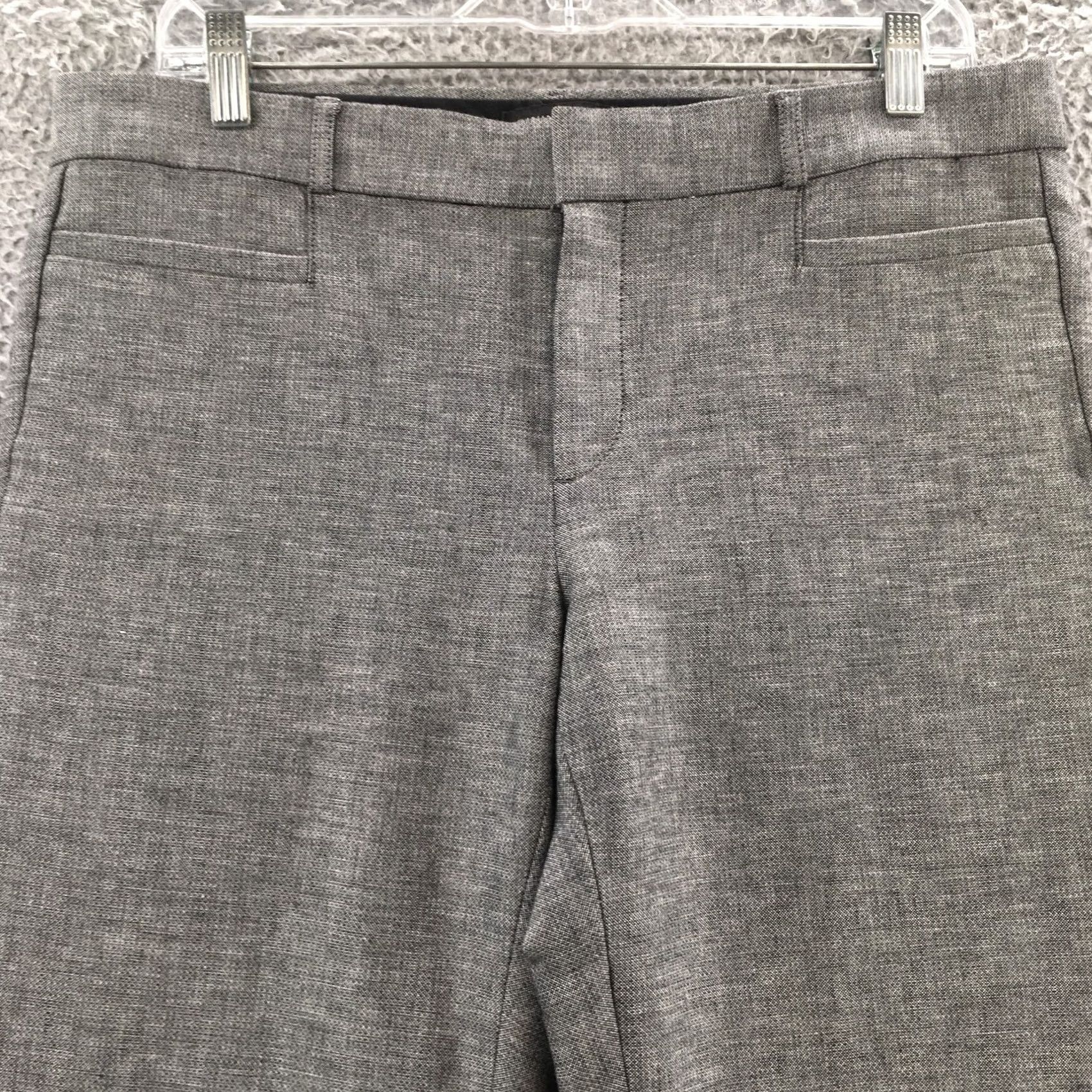 Banana Republic Banana Republic Sloan Dress Pants Womens Gray Cotton Blend Zip 10 Size 32" / US 10 / IT 46 - 2 Thumbnail