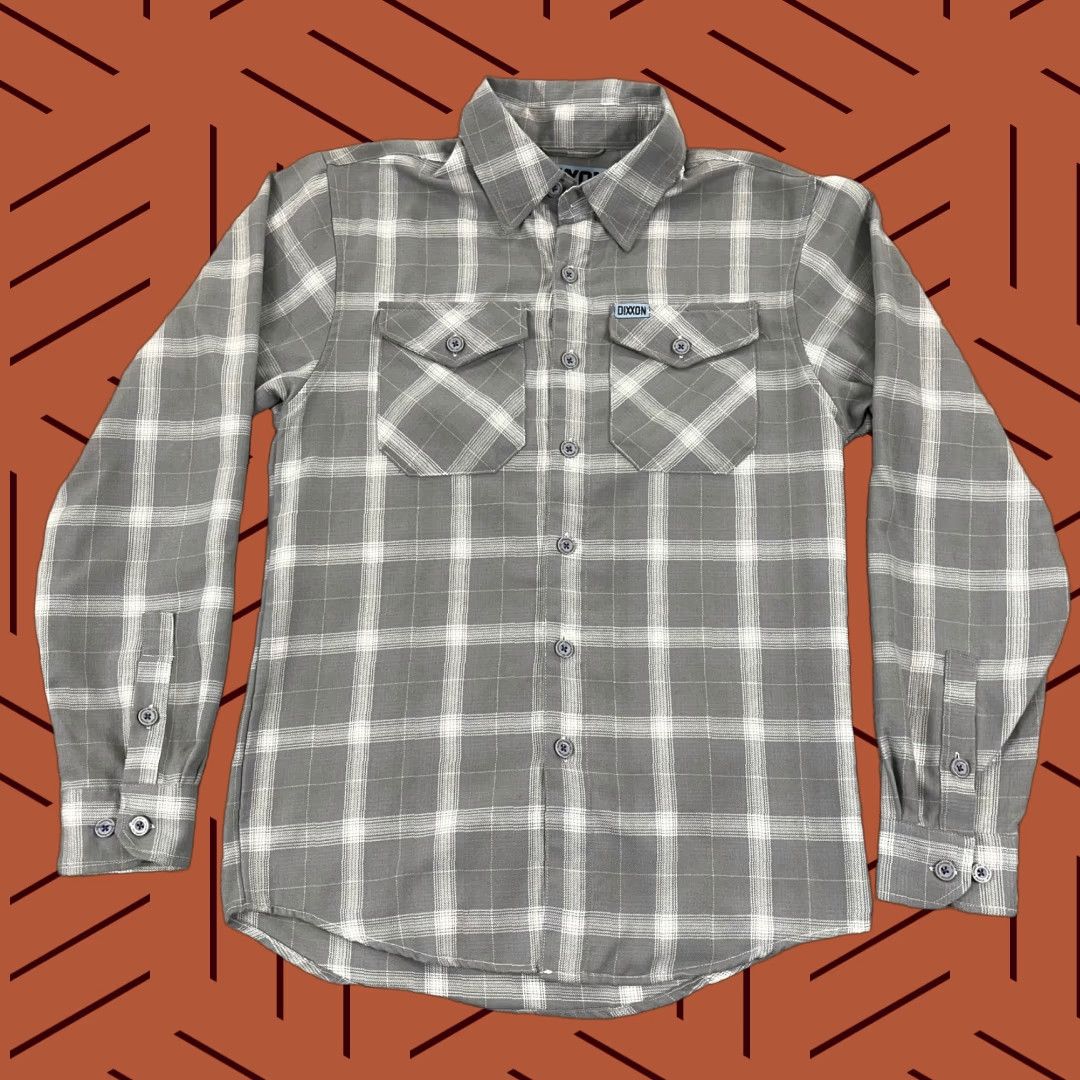 Avalanche VINTAGE DIXXON Shirt Mens XS Gray White Plaid AVALANCHE Flannel Button Up Long Sleeve Size US XS / EU 42 / 0 - 1 Thumbnail