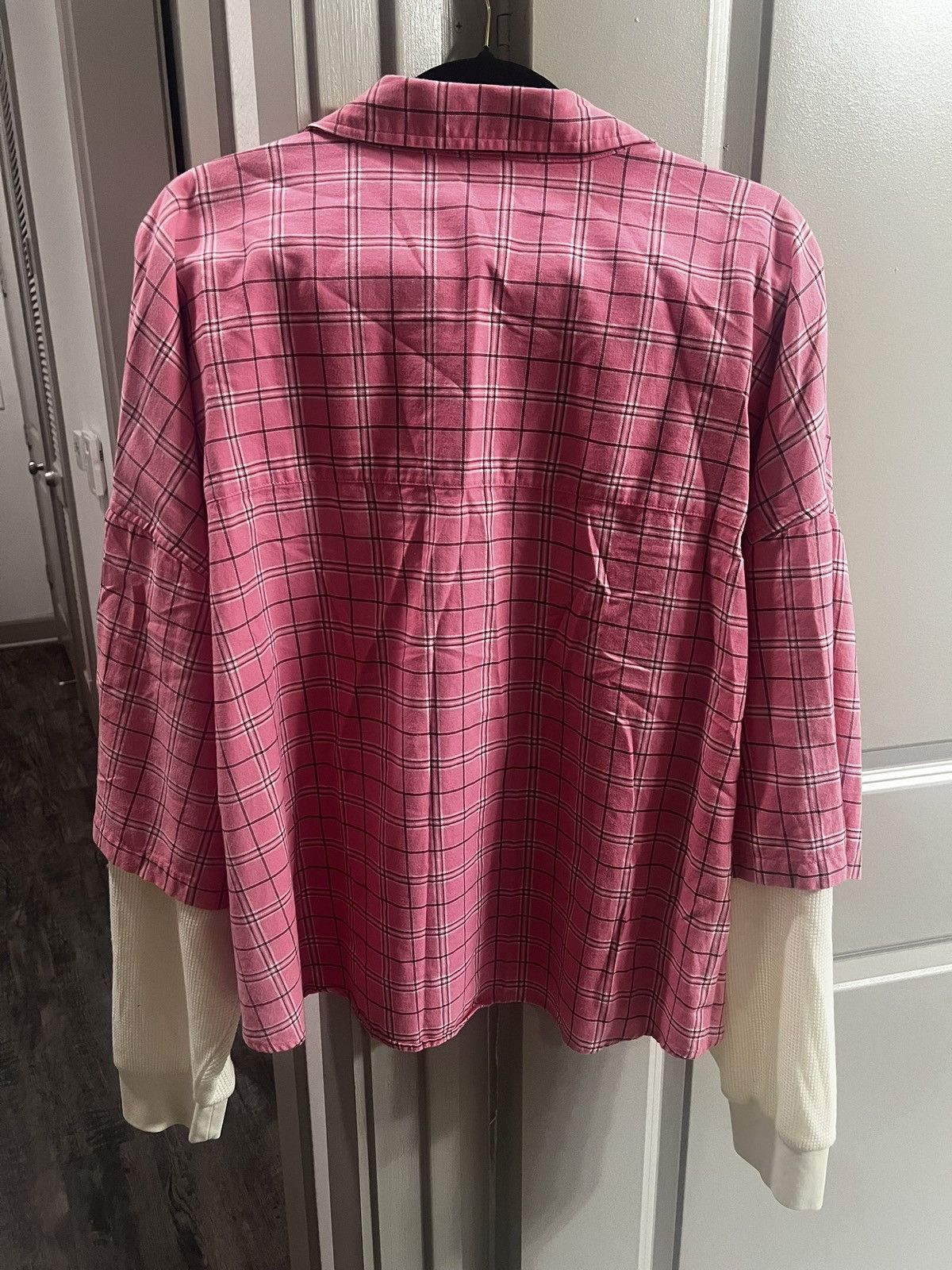 The GV Gallery GV Gallery Pink Plaid Button Up Size US XXL / EU 58 / 5 - 2 Thumbnail