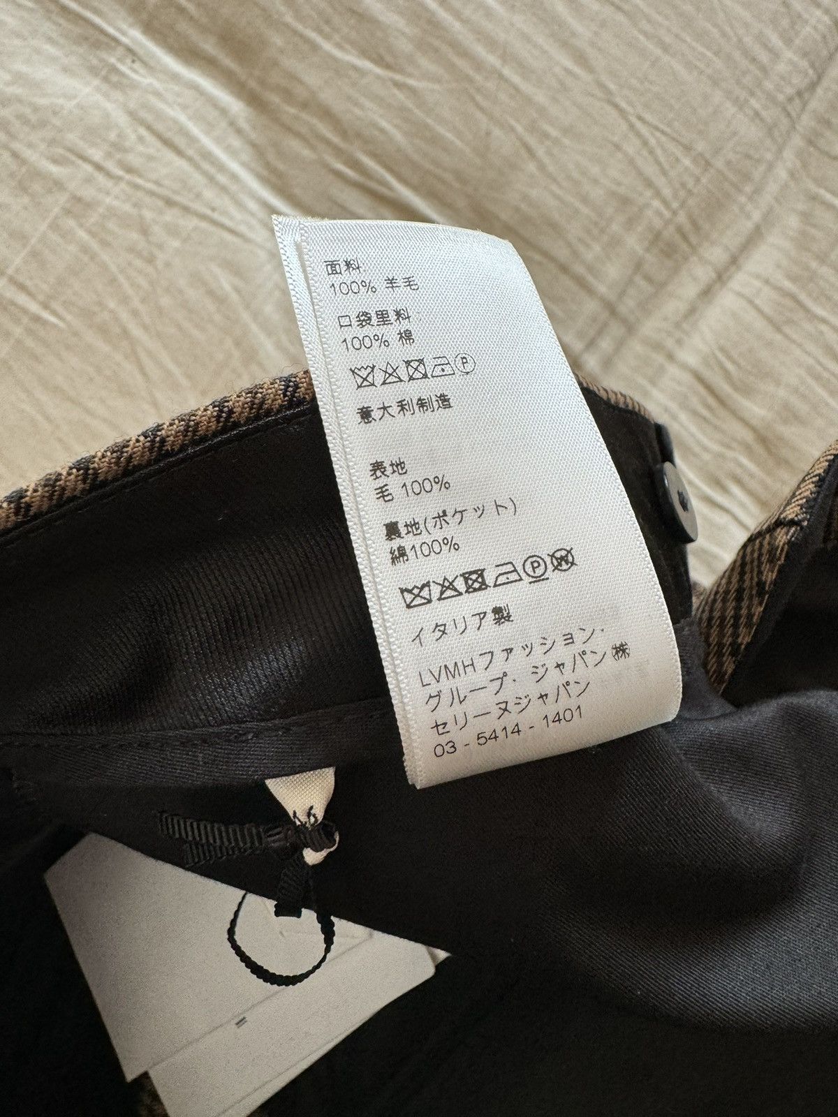 Celine × Hedi Slimane Celine checked wool flared bootcut pants Sz46 Size US 30 / EU 46 - 11 Thumbnail
