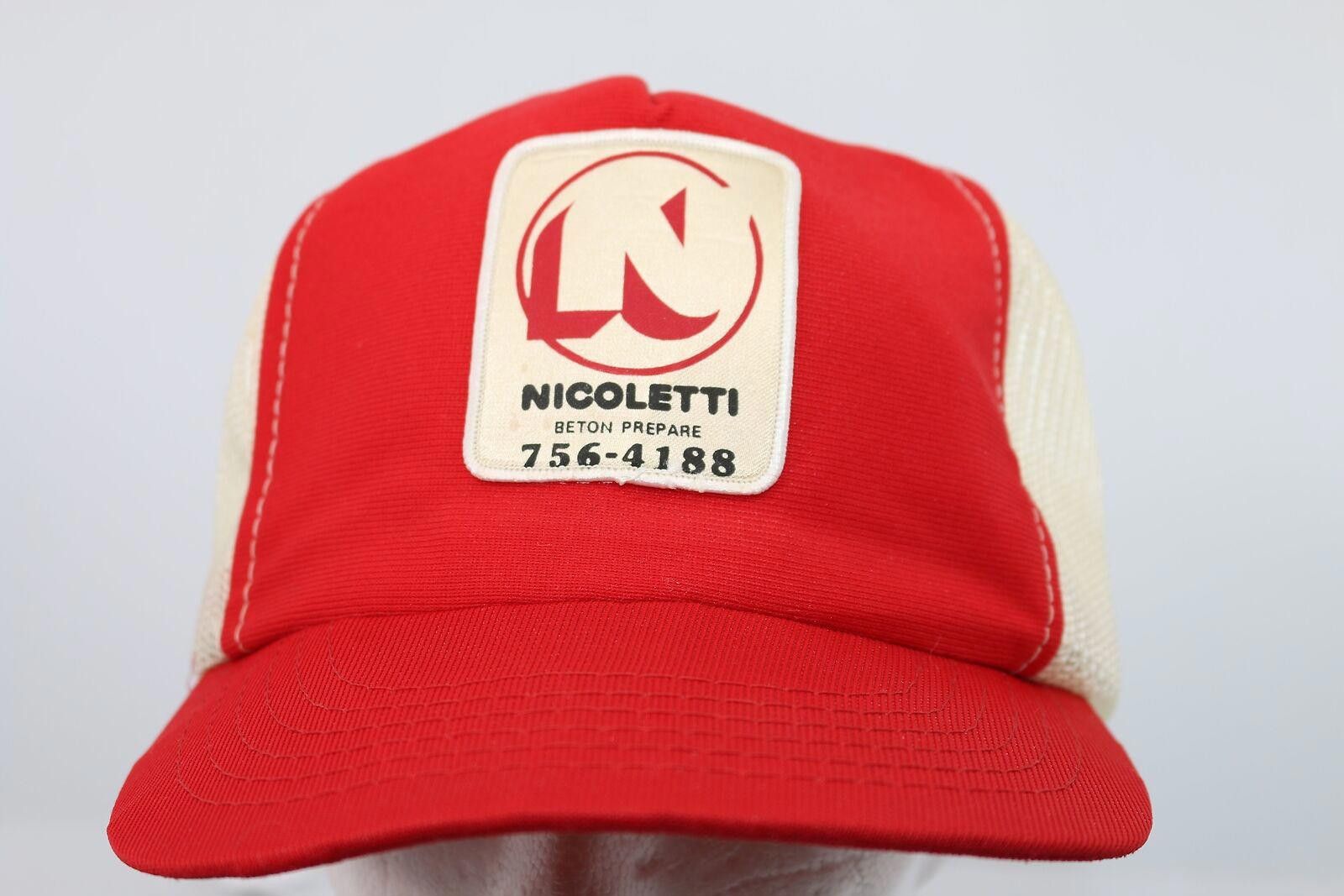 Other Vintage nICOLETTI BETON PREPARE Trucker Snapback Cap Size ONE SIZE - 1 Thumbnail