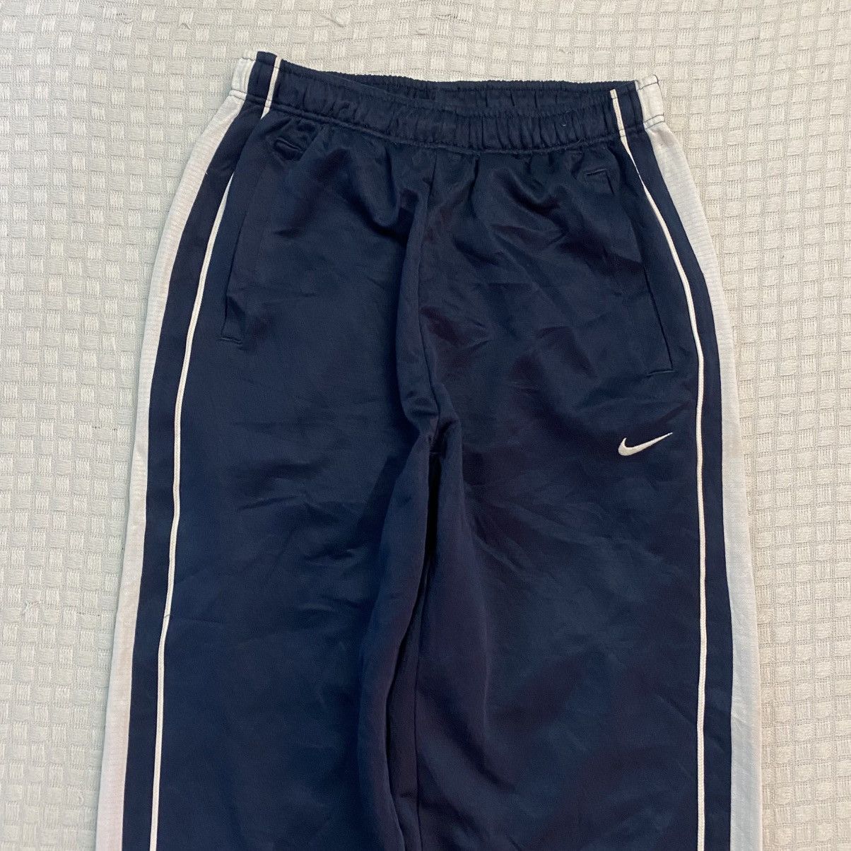Carhartt Wip × Nike 💥 VINTAGE NIKE SUPER BAGGY 90S WIDE LEG TRACK PANTS Y2K Size US 34 / EU 50 - 4 Thumbnail