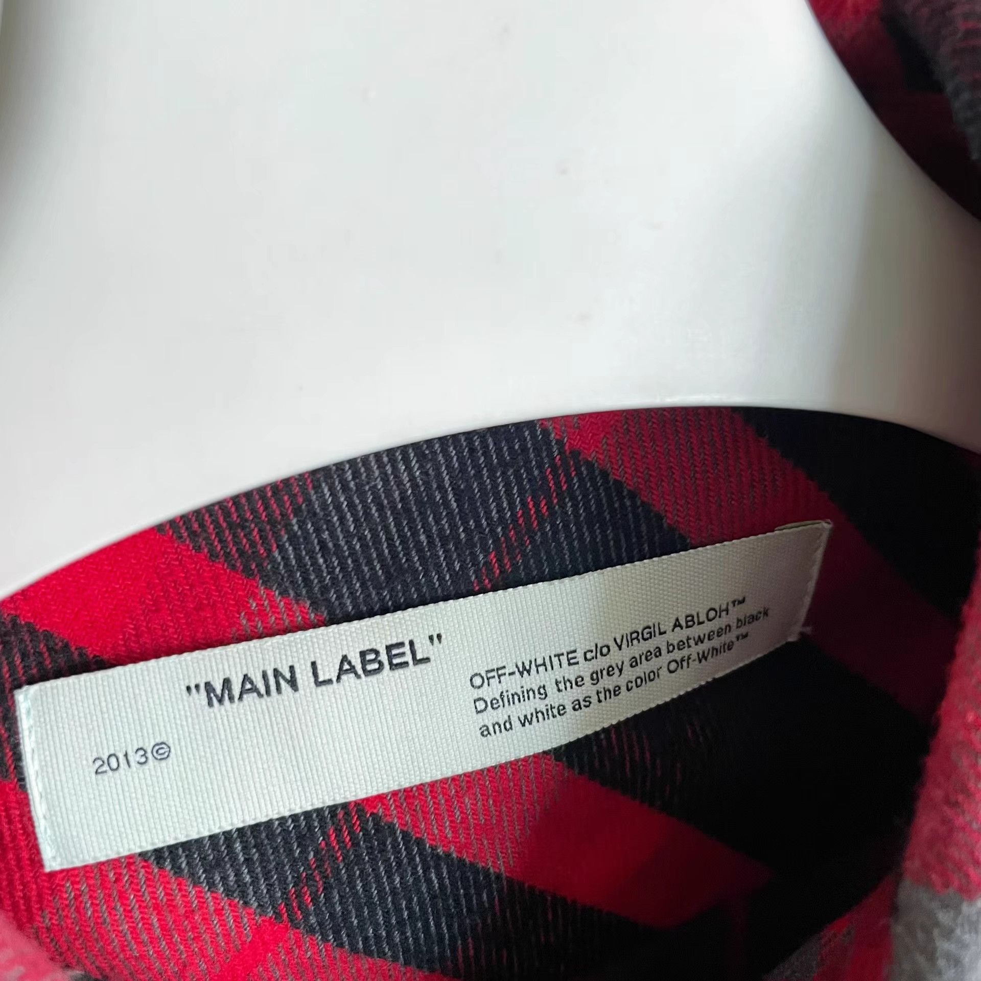 Off-White Off-White Women’s Flannel Red Plaid Shirt Size S / US 4 / IT 40 - 4 Thumbnail