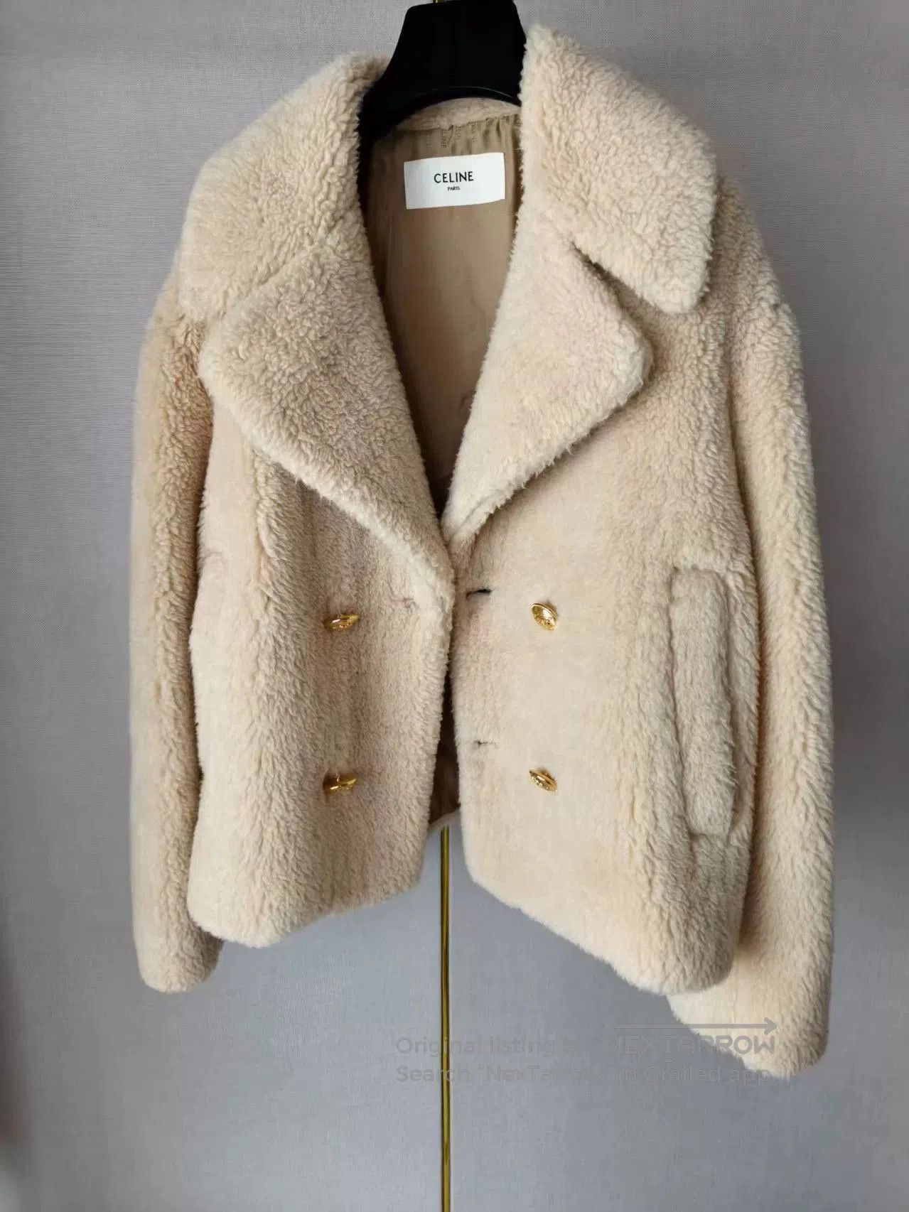 Celine Celine Double-Breasted Fur Coat. Size M / US 6-8 / IT 42-44 - 6 Thumbnail