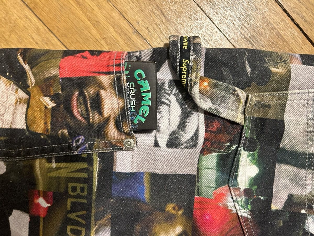 Supreme SUPREME NAS AND DMX COLLAGE DOUBLE KNEE DENIM PAINTER PANT Size US 34 / EU 50 - 3 Thumbnail