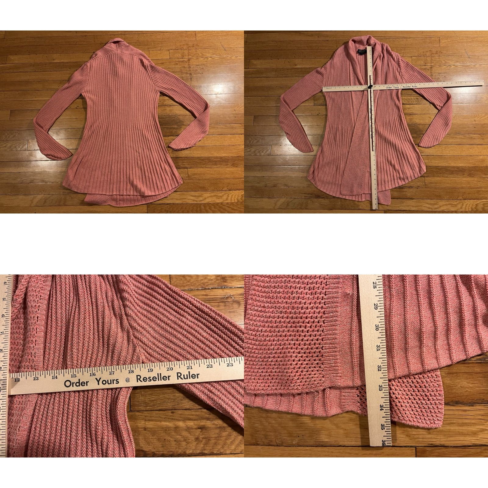 Pendleton VINTAGE Pendleton Cardigan Sweater Women’s M Pink Ribbed Long Open Size M / US 6-8 / IT 42-44 - 9 Thumbnail