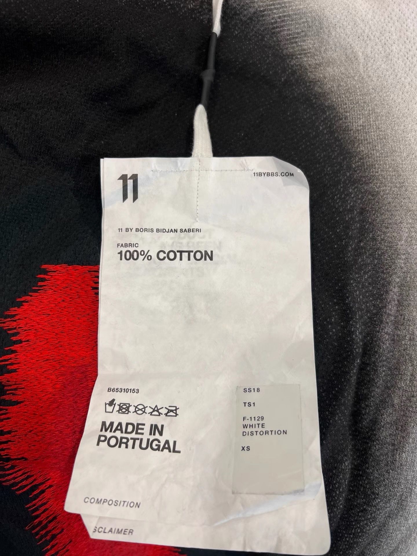 11 By Boris Bidjan Saberi 11by BBS Faded Embroidered T-Shirt K35 Size US XS / EU 42 / 0 - 7 Thumbnail