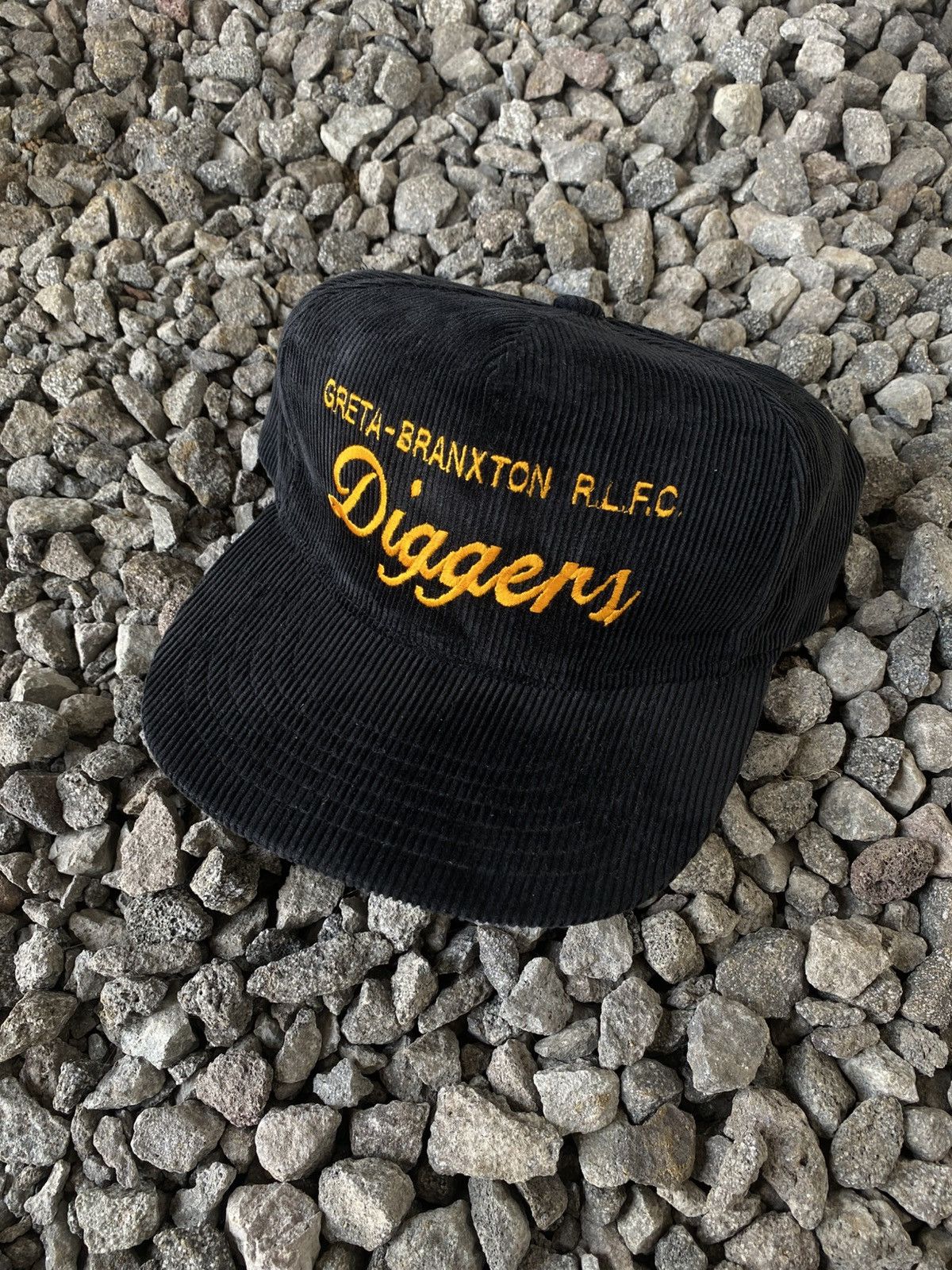 Vintage Greta-Branxton RLFC Diggers Corduroy Snapback Hat