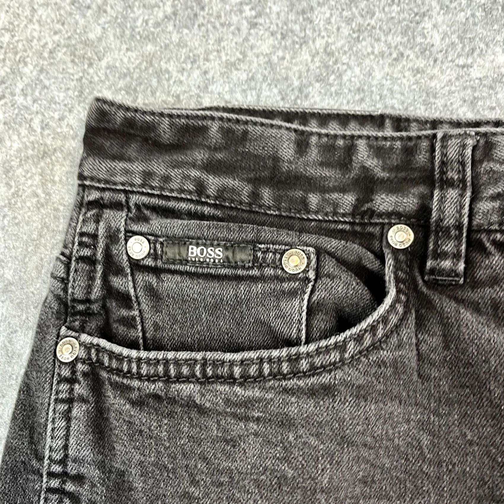 Hugo Boss HUGO BOSS Jeans Kentucky Slim Tapered 32 30 Denim Black Dark Wash Stretch 5-Pocket Men's Casual Pants Size US 32 / EU 48 - 7 Thumbnail
