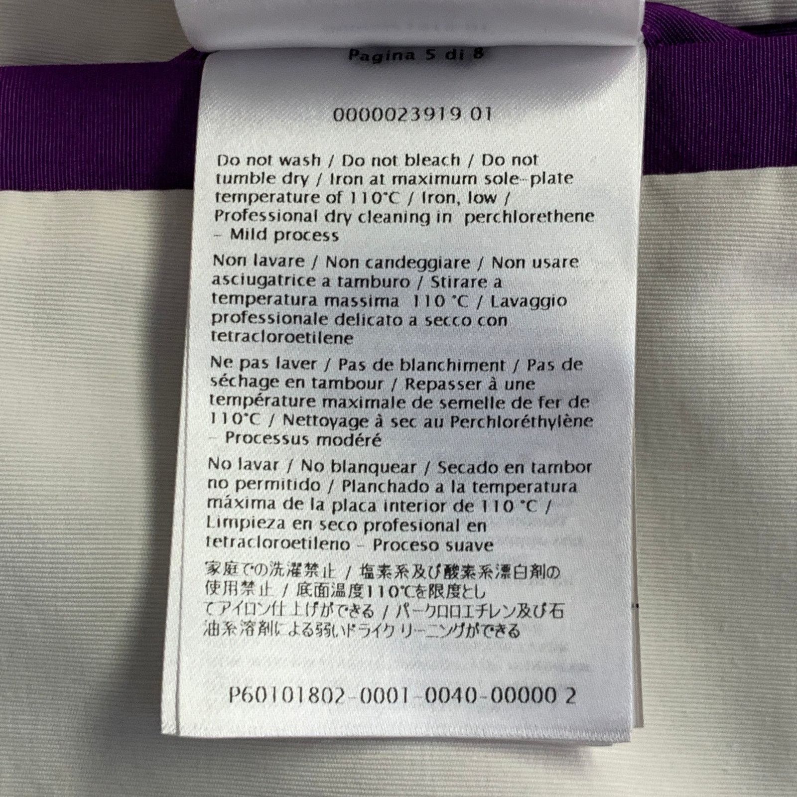 Valentino Size 4 Purple Silk Peak Lapel Drawstring Jacket Blazer Size S / US 4 / IT 40 - 10 Thumbnail