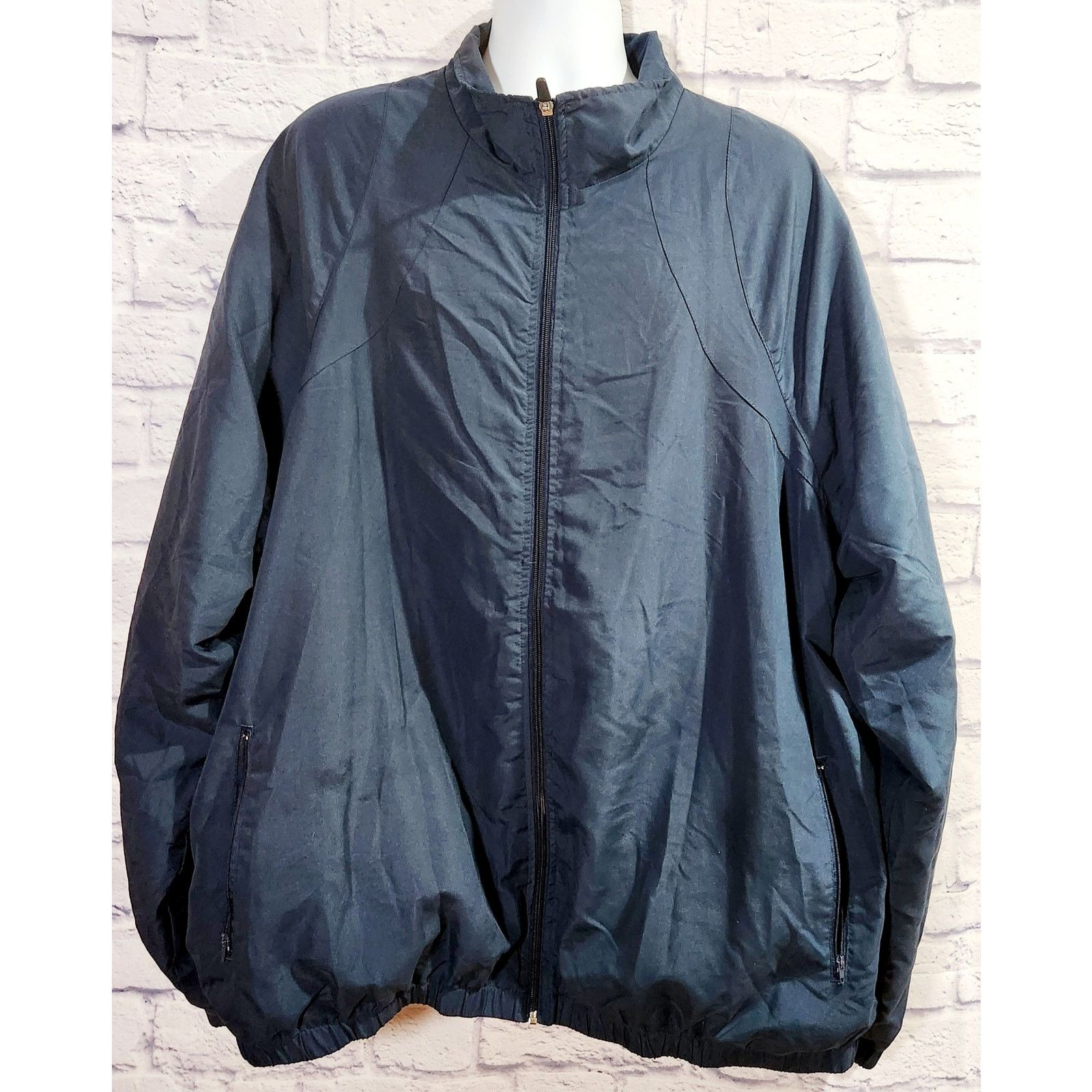 Other BCG Dark Blue Full Zip Mesh Lined Windbreaker XXXL Size US XXL / EU 58 / 5 - 1 Thumbnail