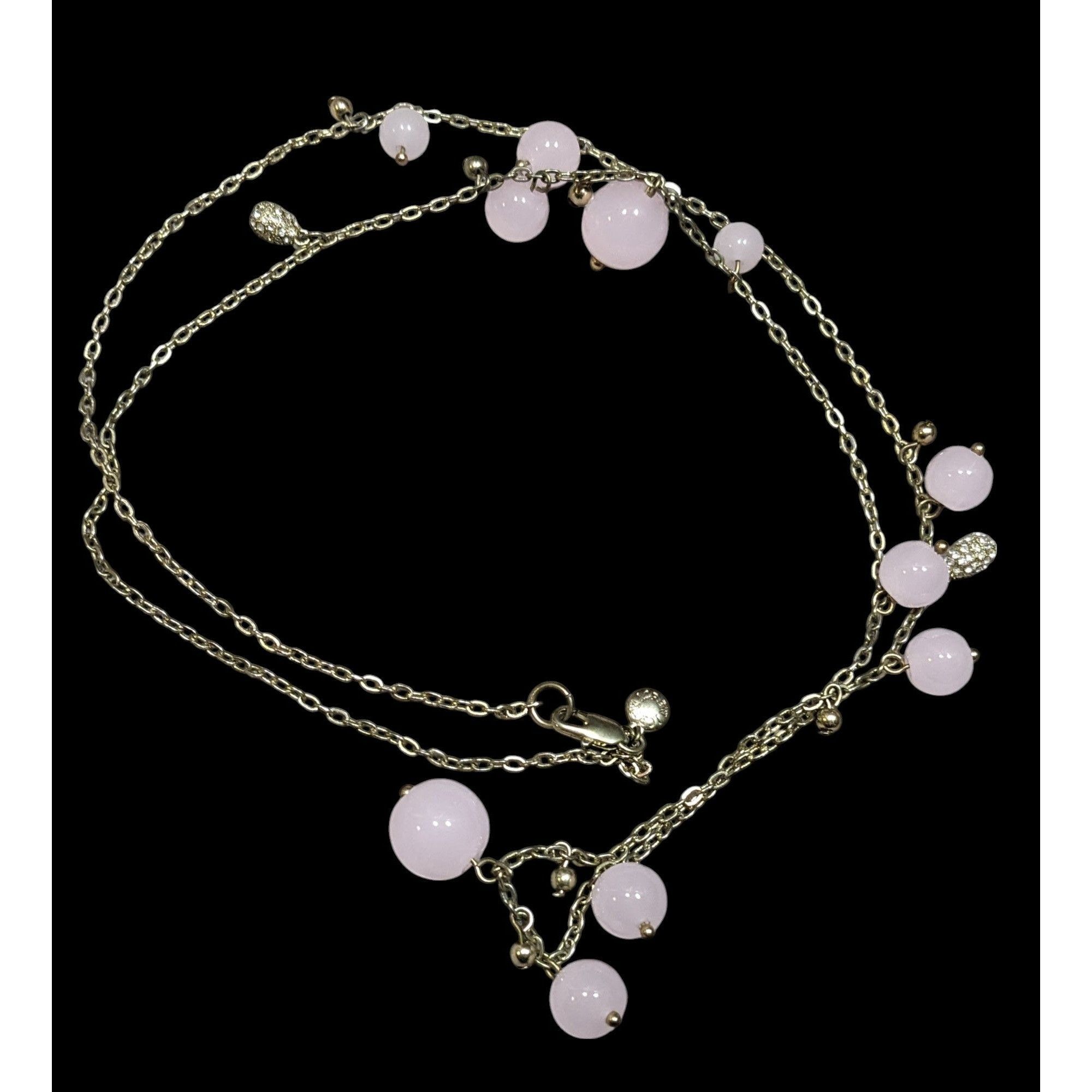 J.Crew J.Crew Coquette Preppy Rose Quartz And Rhinestone Charm Neck Size ONE SIZE - 1 Thumbnail