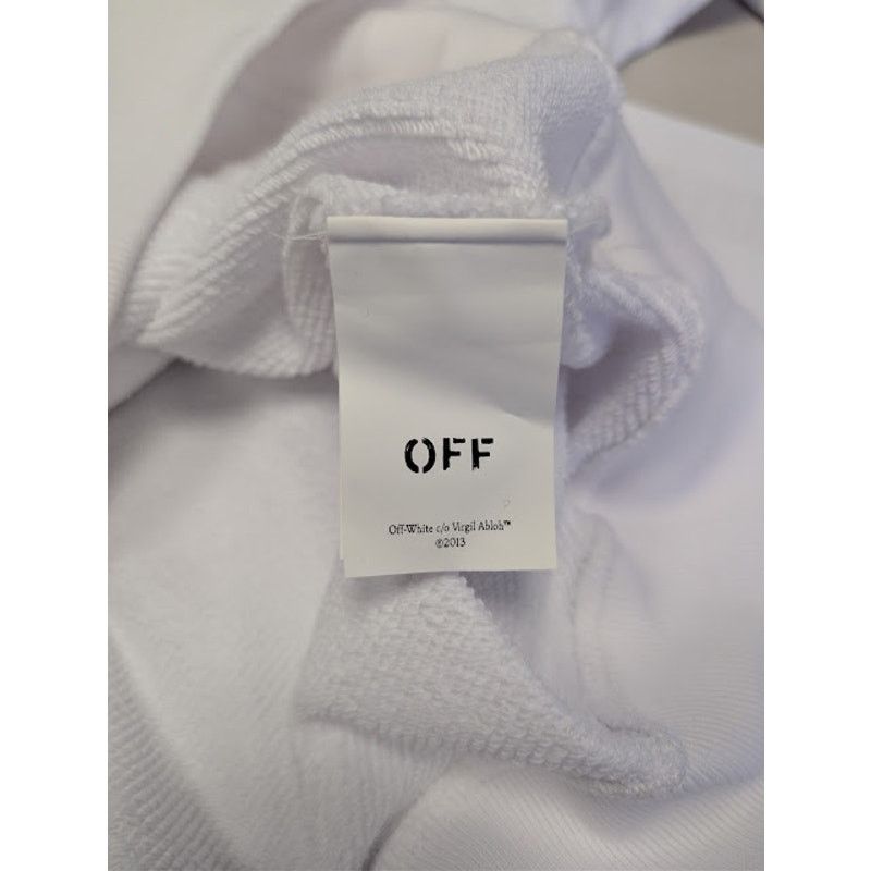 Off-White o1rshd1 Arrow Skate Hoodie in White / Black Size US M / EU 48-50 / 2 - 18 Thumbnail