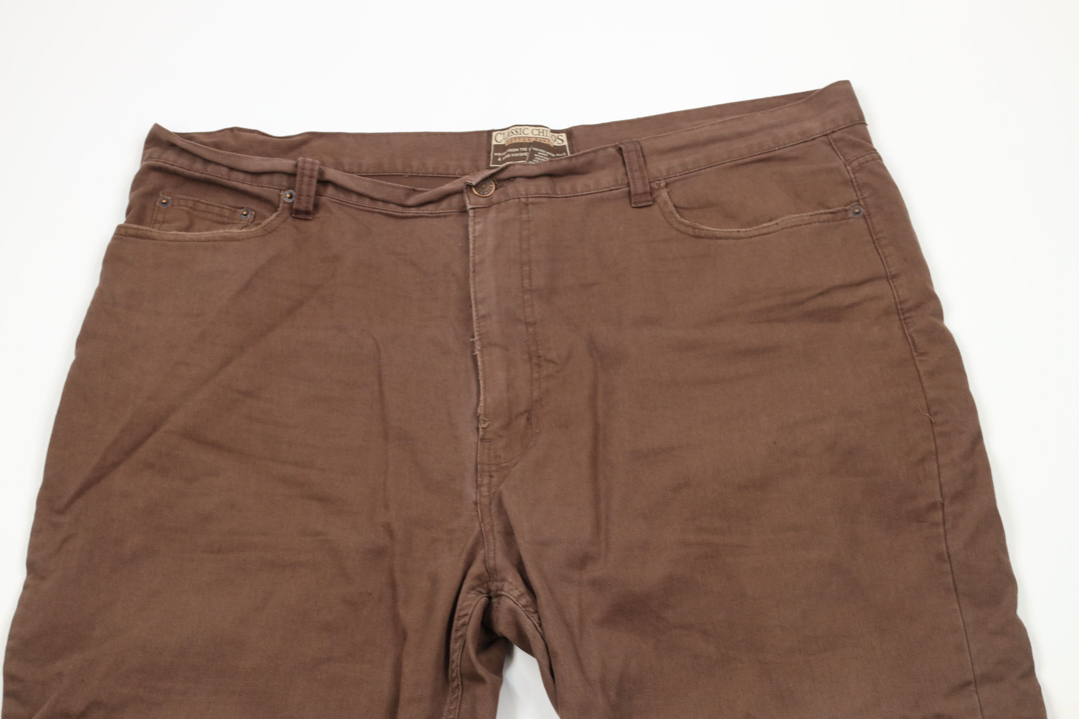 Vintage Vintage 90s Y2K Streetwear Baggy Sandstone Wide Leg Pants Size US 42 / EU 58 - 2 Thumbnail