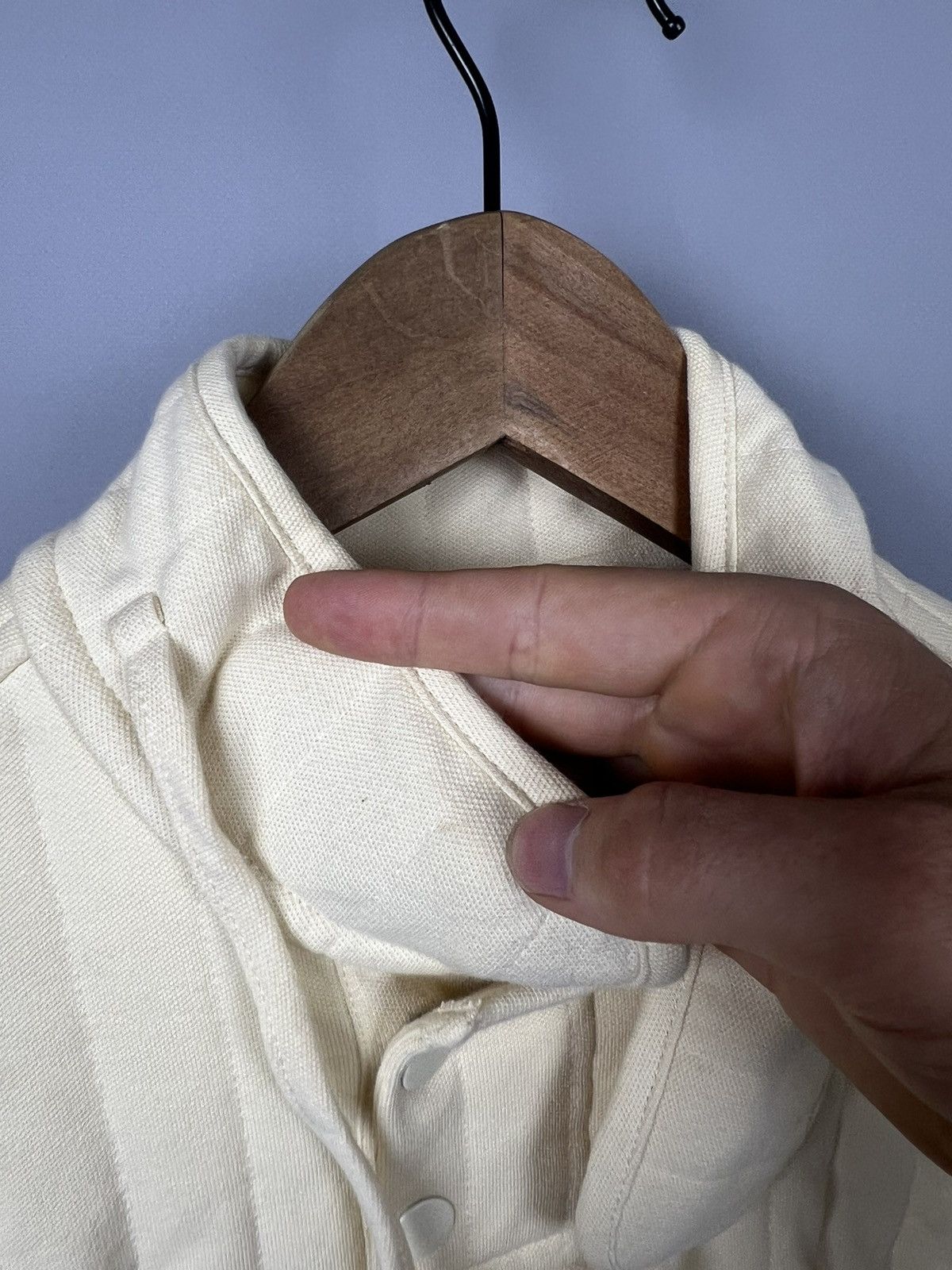 Craig Green Craig Green X Björn Borg Womens Cream Quilted Polo Shirt Size S / US 4 / IT 40 - 11 Thumbnail