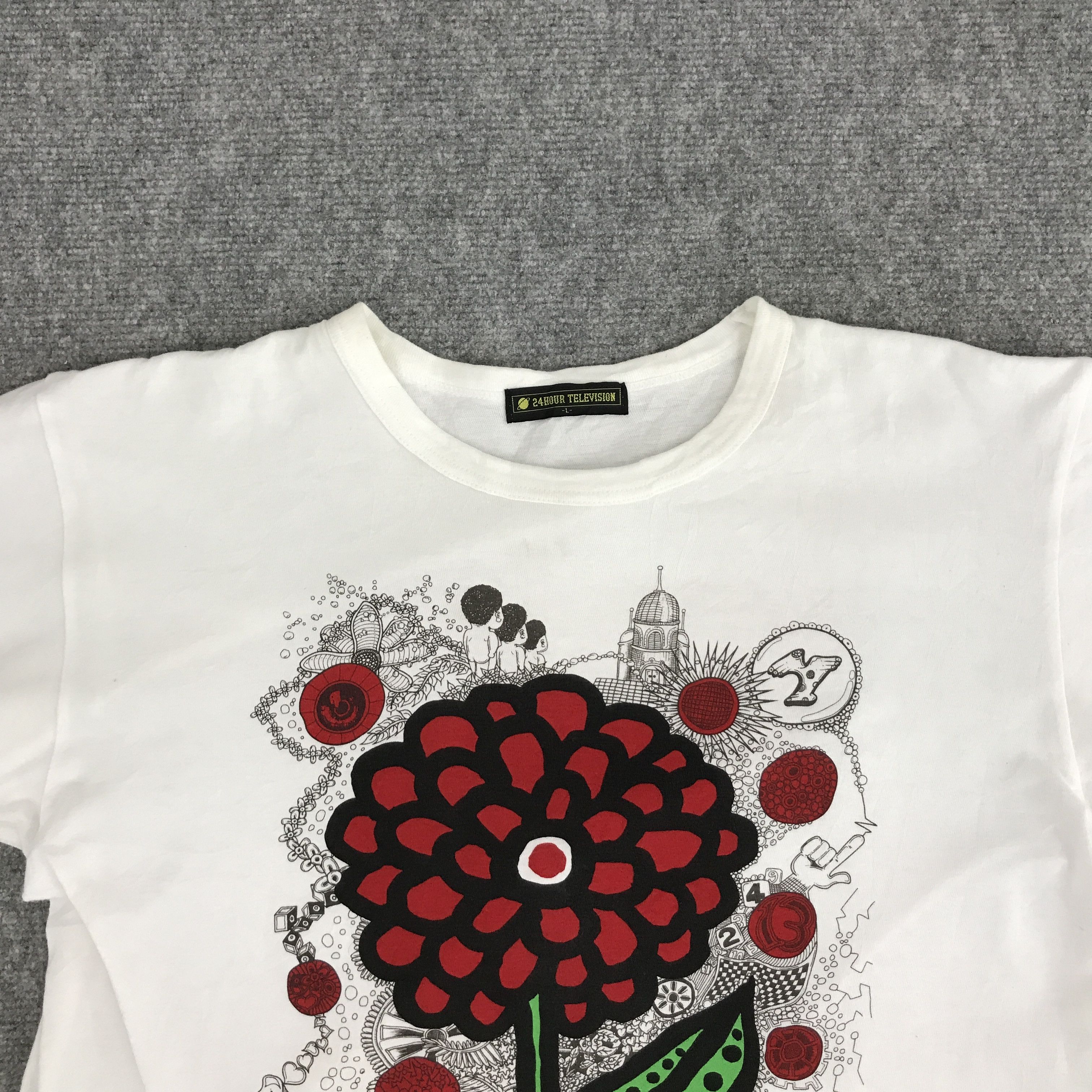 Japanese Brand × Vintage YAYOI KUSAMA X LOVE FOREVER JAPAN TSHIRTS Size US L / EU 52-54 / 3 - 3 Thumbnail