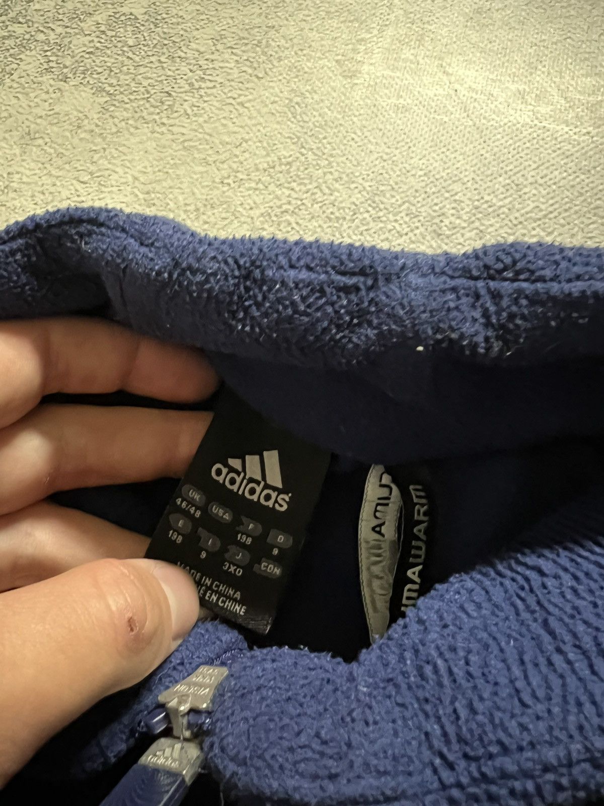 Adidas × Vintage Vintage Y2k Adidas 💙 Scotland 1/4 Zip Fleece Sweatshirt 00’s Size US XL / EU 56 / 4 - 6 Thumbnail