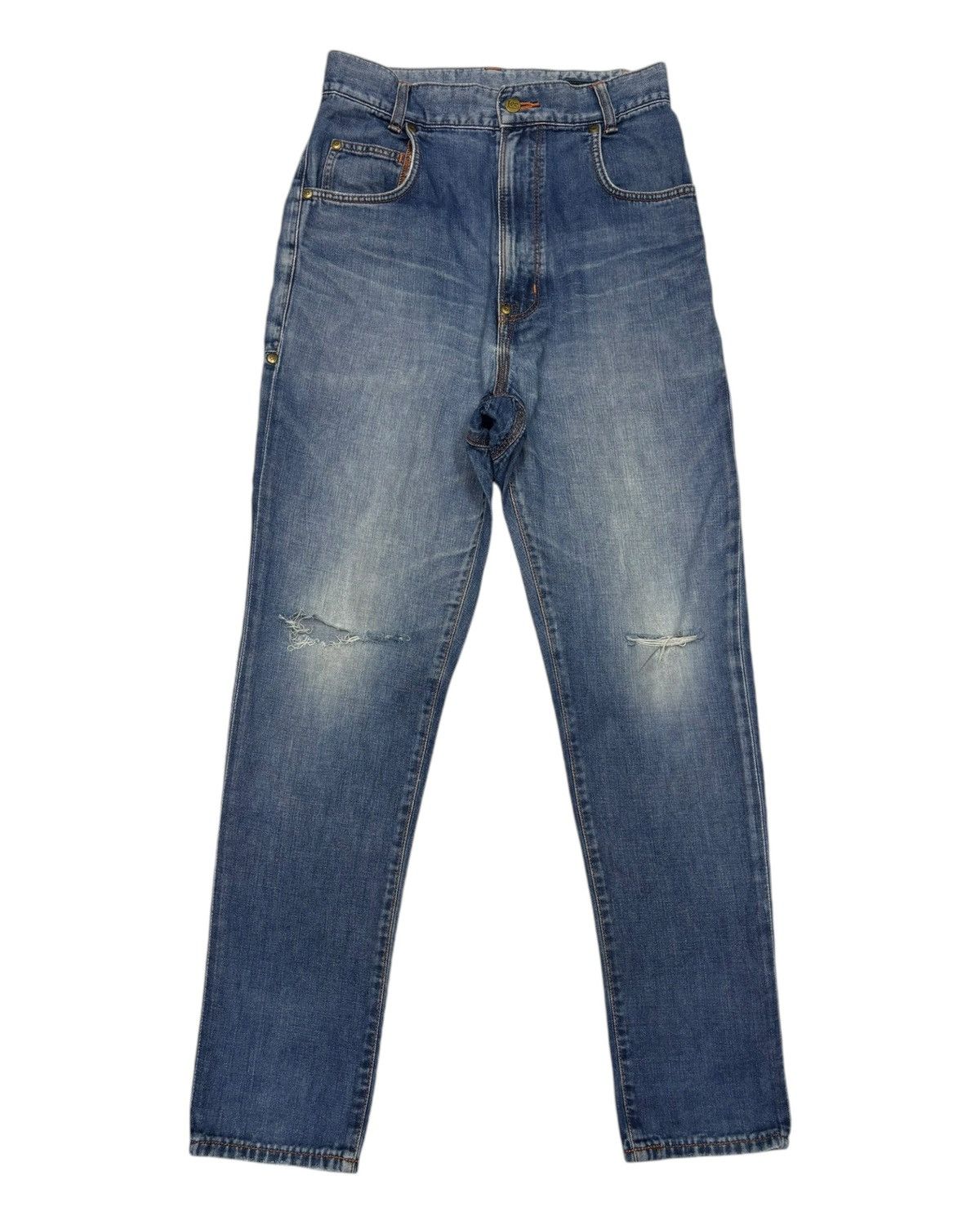 Issey Miyake ISSEY MIYAKE MERCIBEAUCOUP X LEE DROP CROTCH DENIM JEANS Size US 29 - 1 Thumbnail
