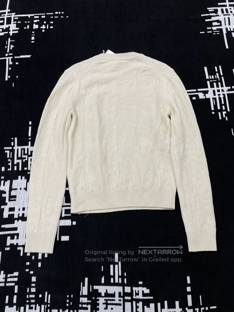 Hermes Hermes White H logo full-print long-sleeve sweater Size XS / US 0-2 / IT 36-38 - 3 Thumbnail
