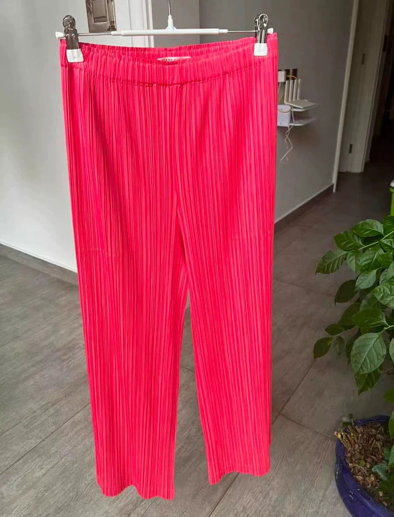 Issey Miyake issey miyake size:3 Coral pink pleated pants Size 42" / US 20 - 5 Thumbnail