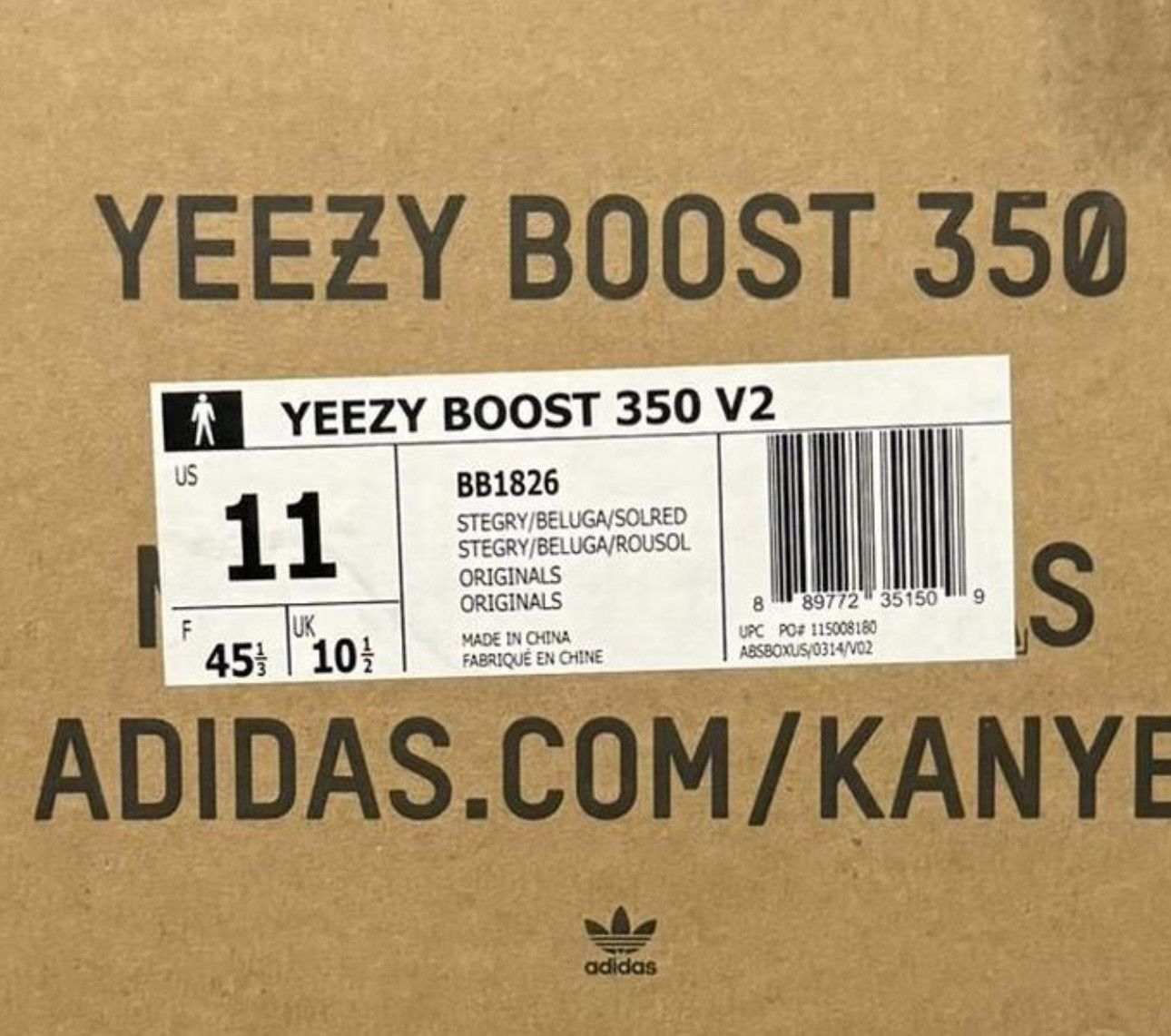 Adidas × Yeezy Yeezy Beluga 350 V2 Size US 11 / EU 44 - 10 Thumbnail