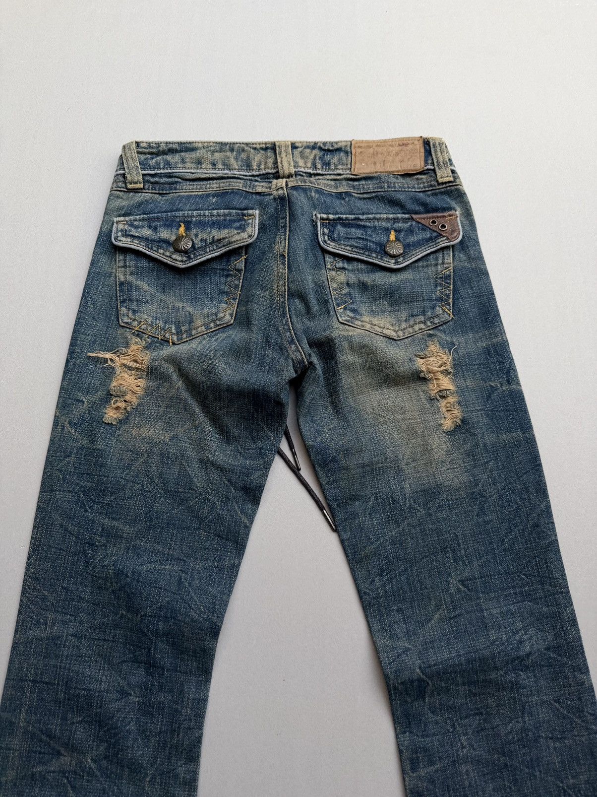 Japanese Brand Oririn lace up flare jeans Size US 26 / EU 42 - 4 Thumbnail