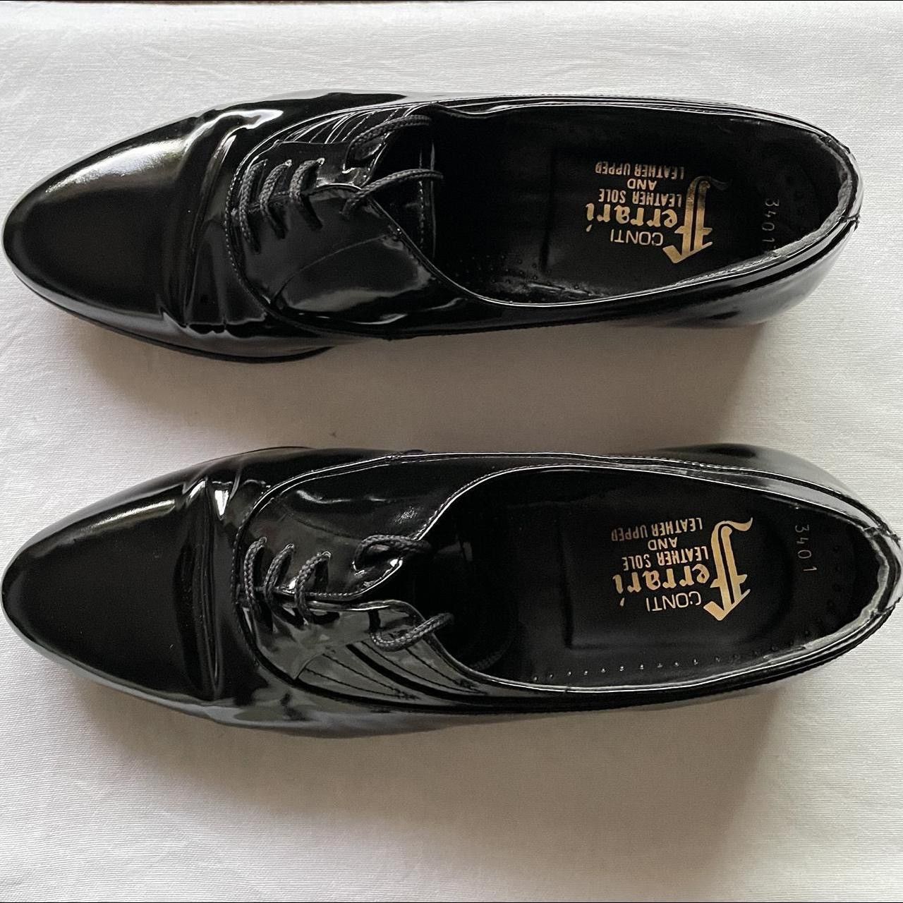 Designer × Ferrari Conti Ferrari Patent Leather Shoes Size US 7 / IT 37 - 6 Thumbnail