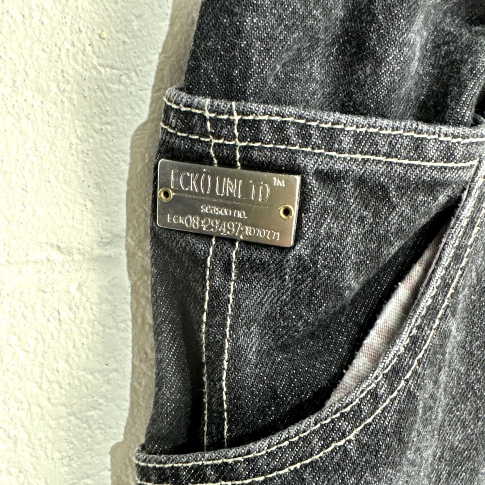 Ecko Unltd. VINTAGE Ecko Unltd Jeans Men 42X34 Black Denim Baggy 90s Hip Hop Skater Loot Jeans Mens Size 42 Size US 42 / EU 58 - 3 Thumbnail