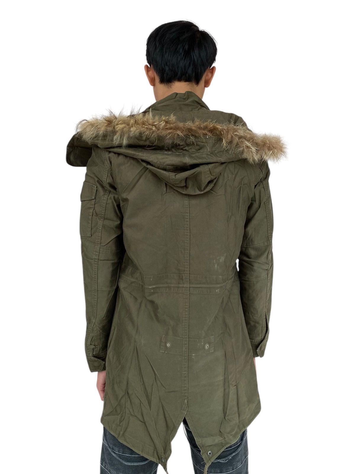 If Six Was Nine × Japanese Brand × Le Grande Bleu (L.G.B.) 2000s Union Station - Fur Raccoon Hoodie Cargo Jacket Size US M / EU 48-50 / 2 - 2 Thumbnail